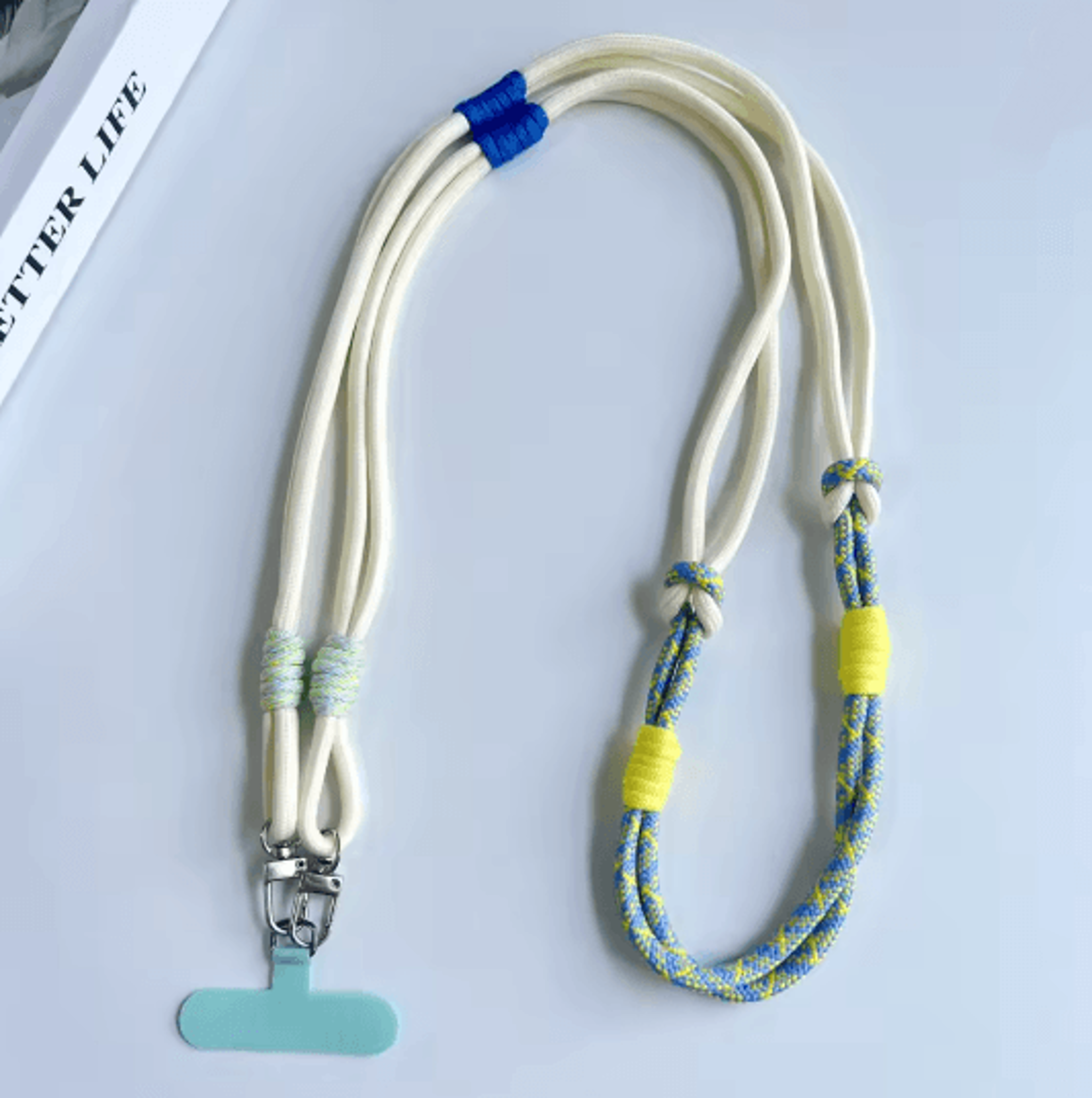 Personalized Double Color Crossbody Phone Lanyard Strap Adjustable Universal Phone Strap 3