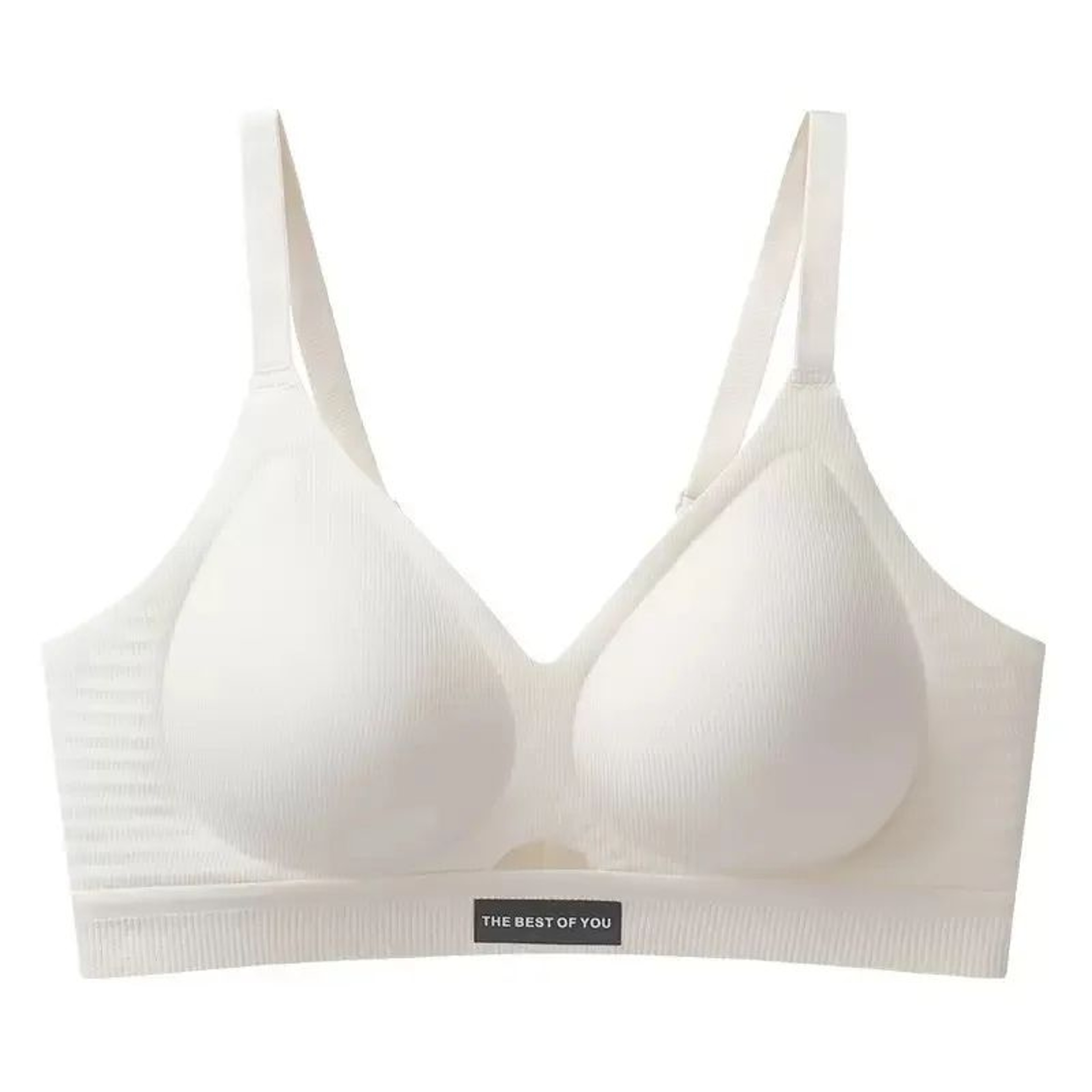FlexComfort Seamless Sports Bra Soft Support Wireless Workout Bra 10