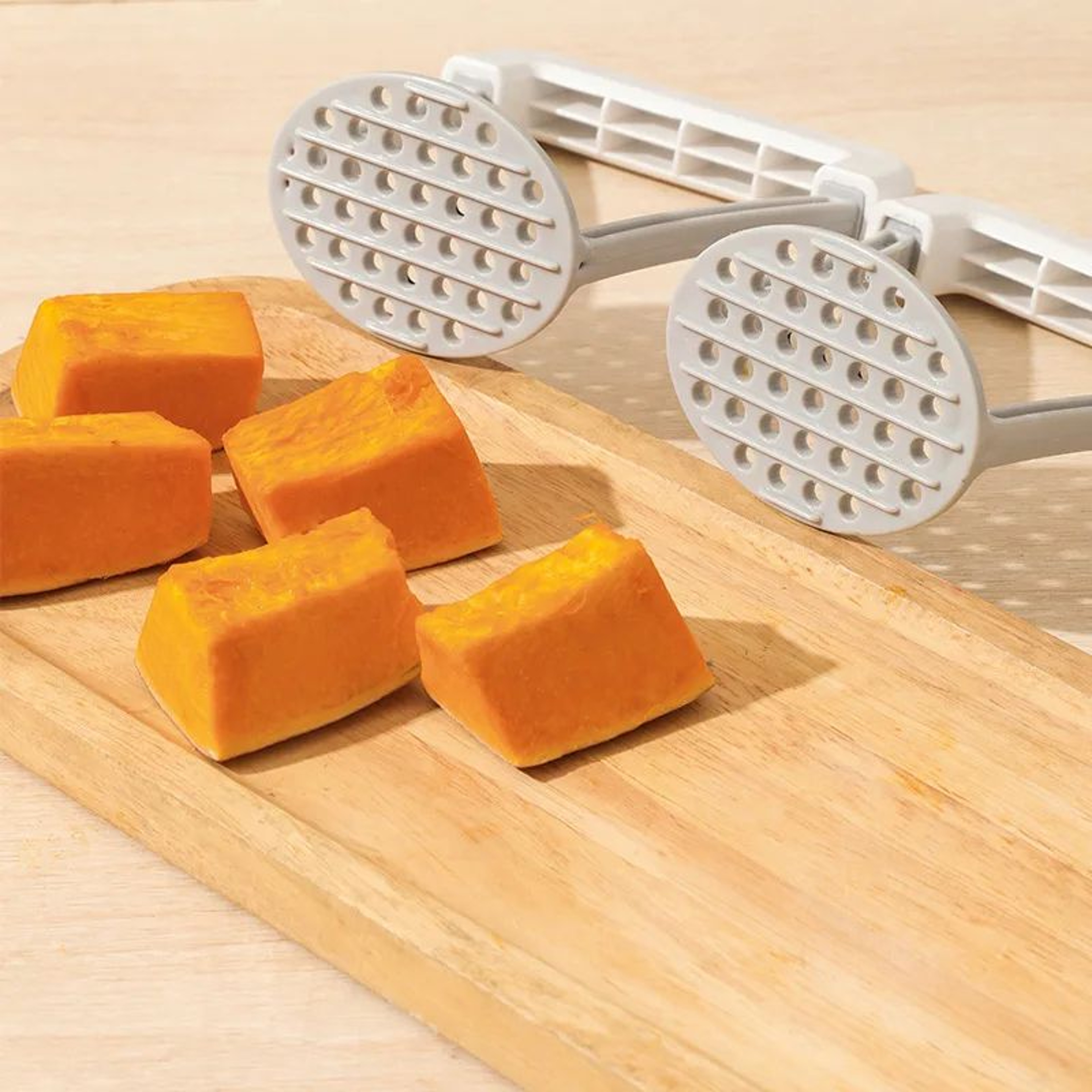 Manual Potato Masher And Ricer Tool For Smooth Vegetables And Easy Kitchen Prep 2