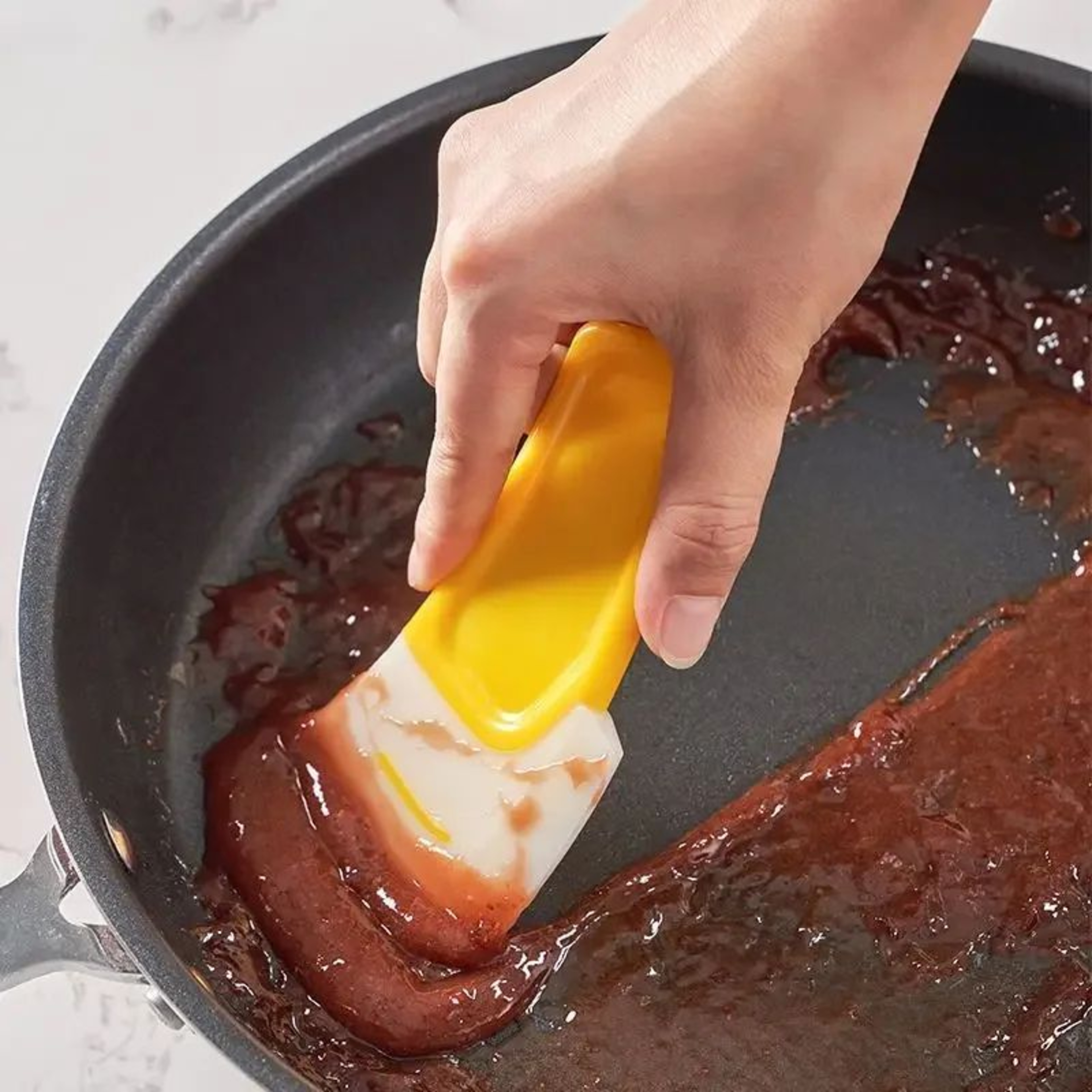 Premium Silicone Cleaning Spatula Flexible Kitchen Scraper Tool 1