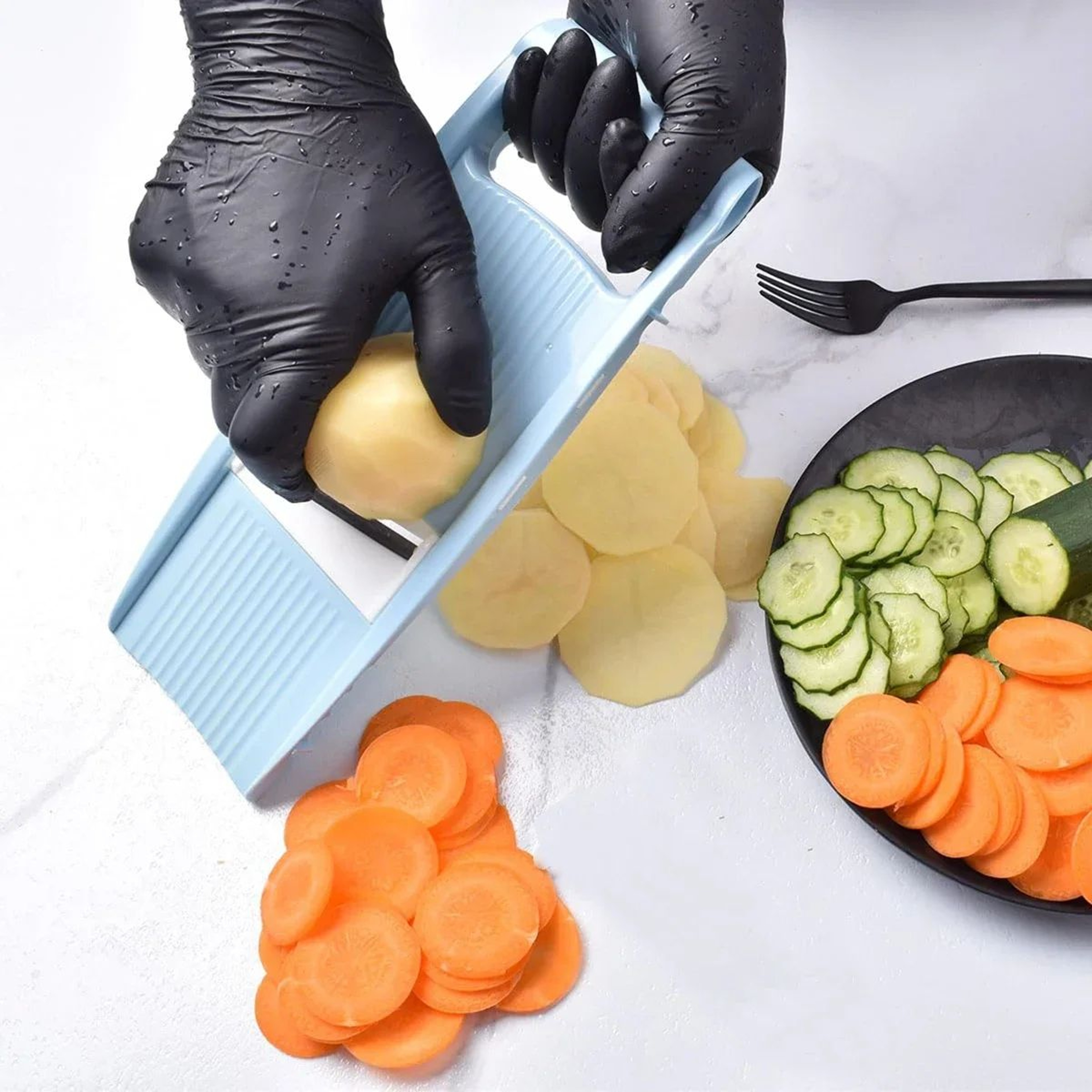 5 In 1 Mandoline Slicer Vegetable Cutter Multi Blade Kitchen Tool 2