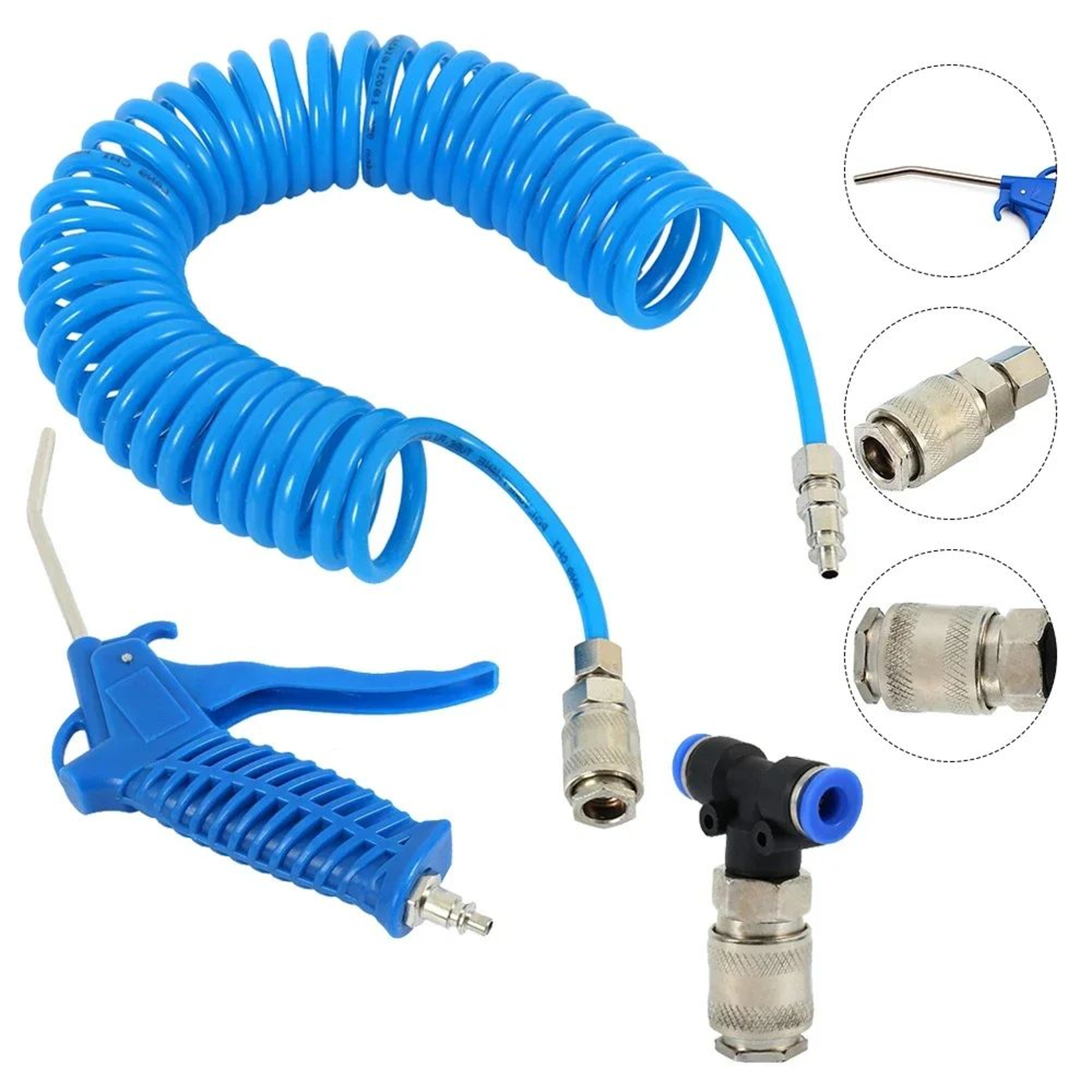 Air Duster Blow Gun Kit Pneumatic Dust Cleaning Tool With Air Hose 1
