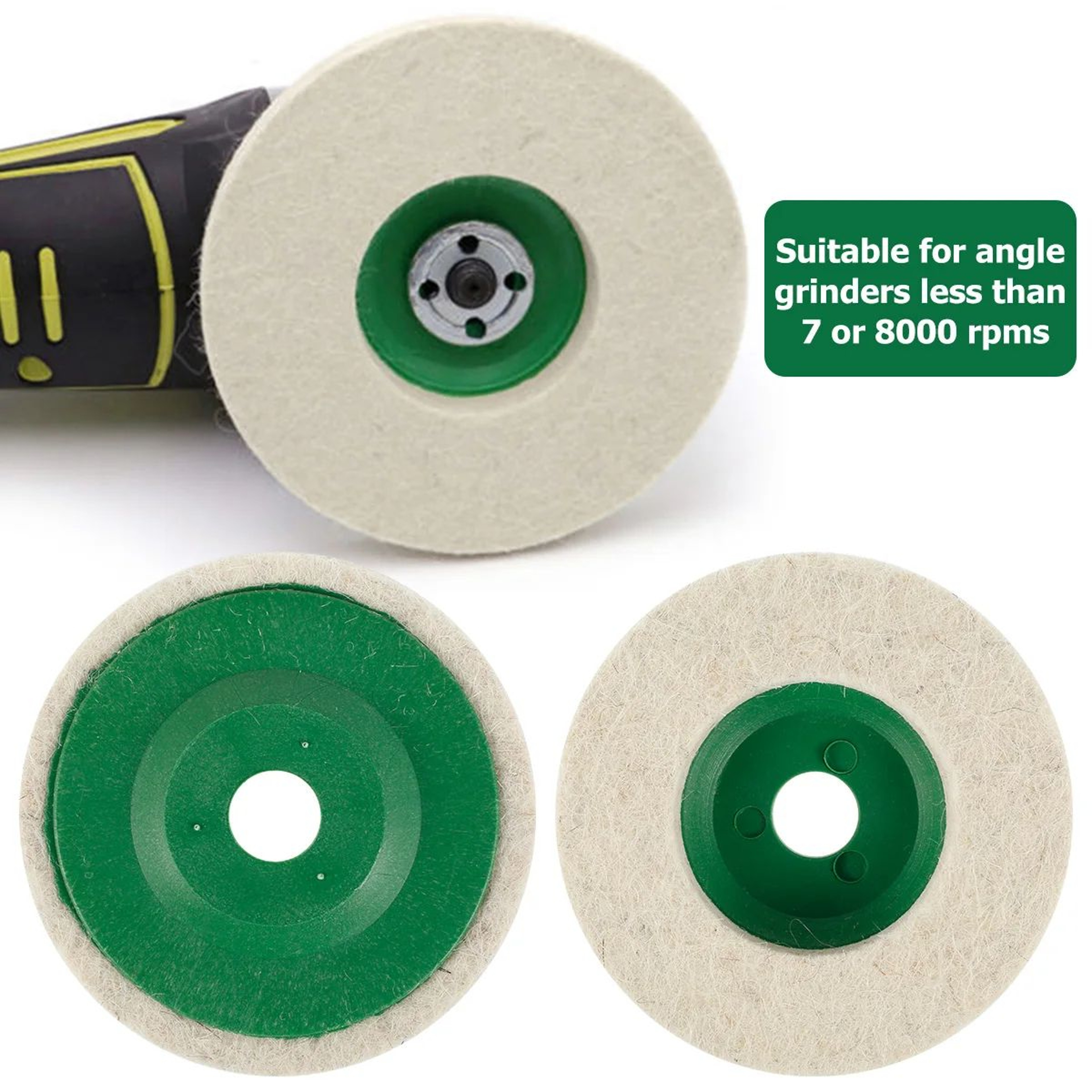 Wool Polishing Wheel Buffing Pads For Angle Grinder Car Detailing 0