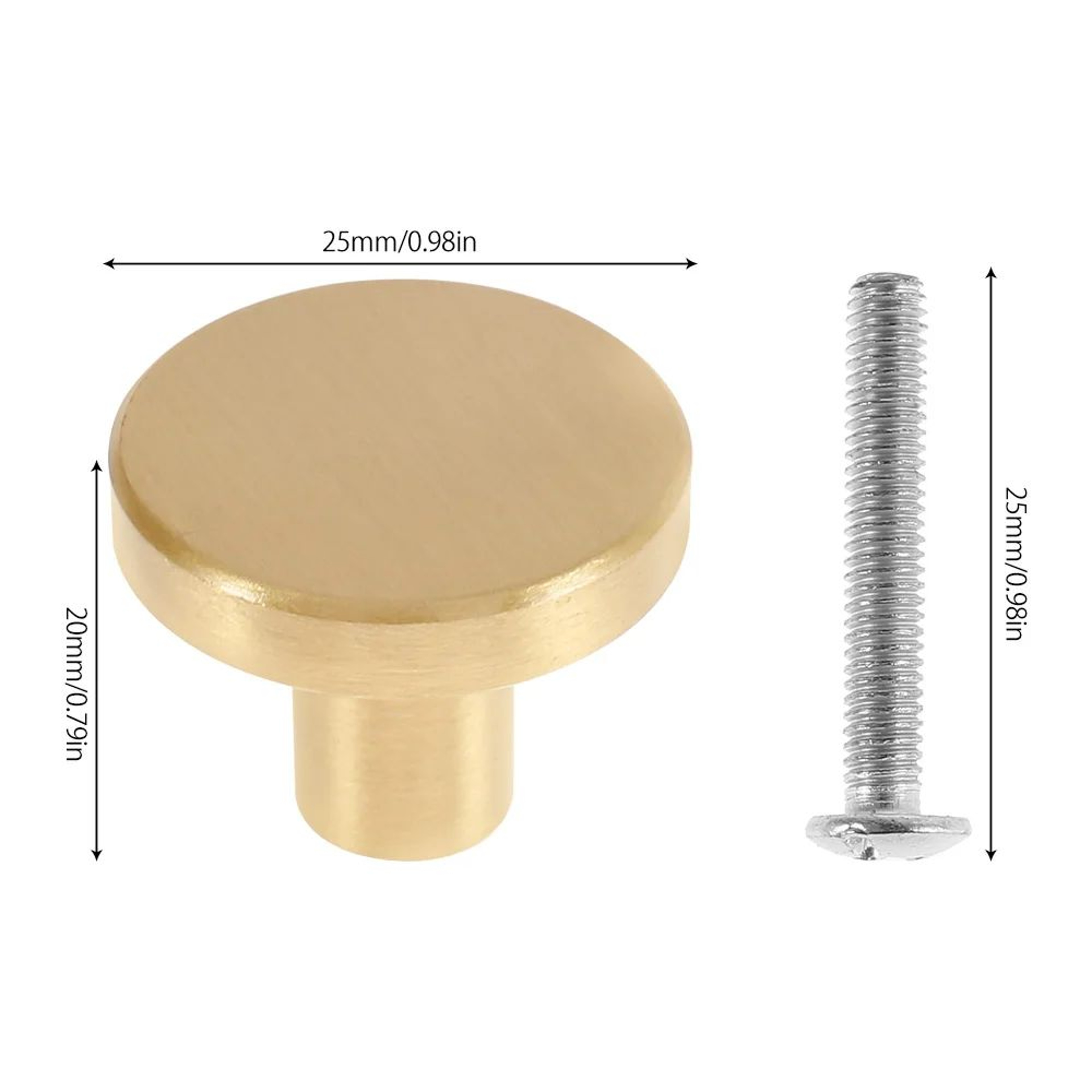 Solid Brass Cabinet Knobs Antique Style Drawer Pull Handles 5