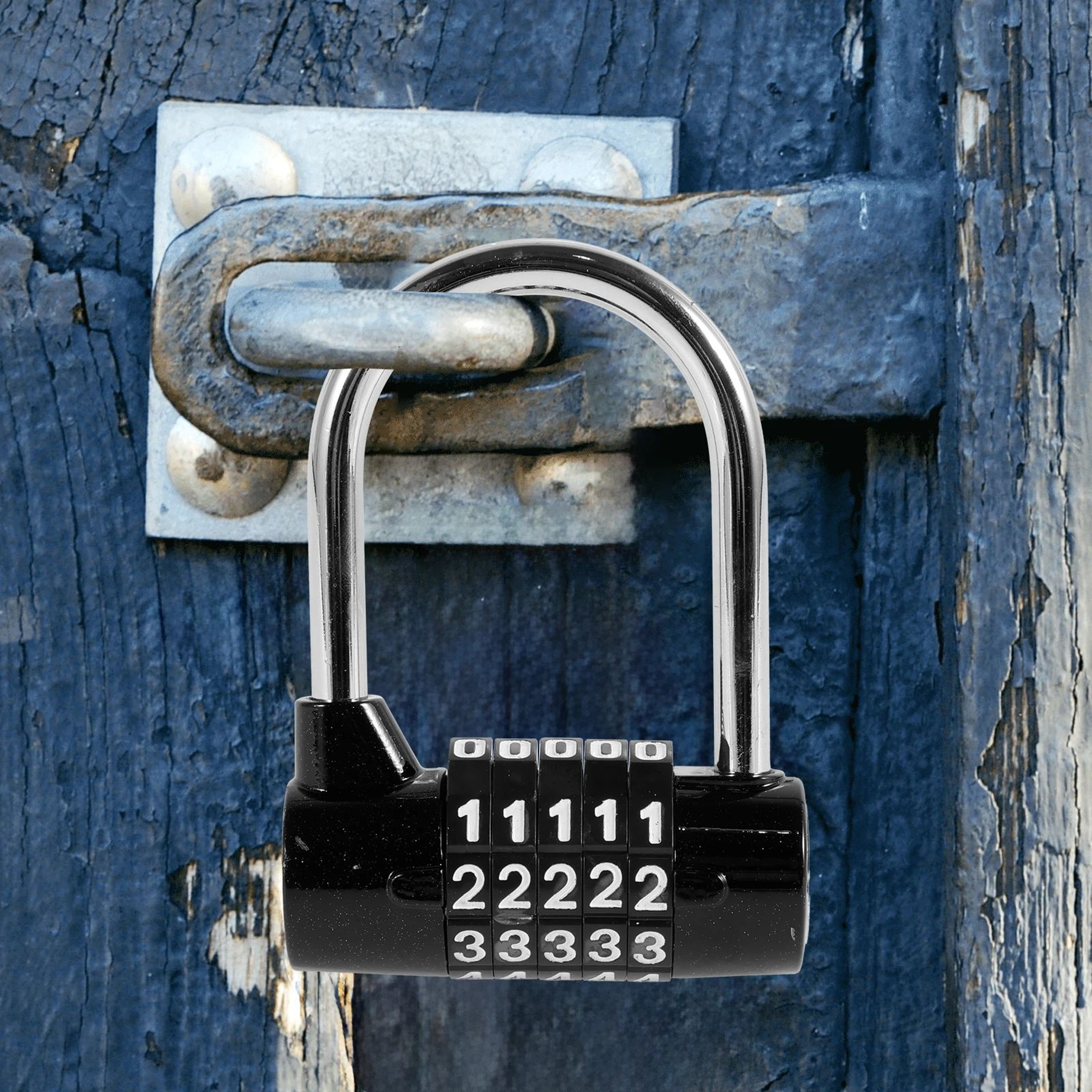 5 Digit Combination Padlock Heavy Duty Zinc Alloy Security Lock 1