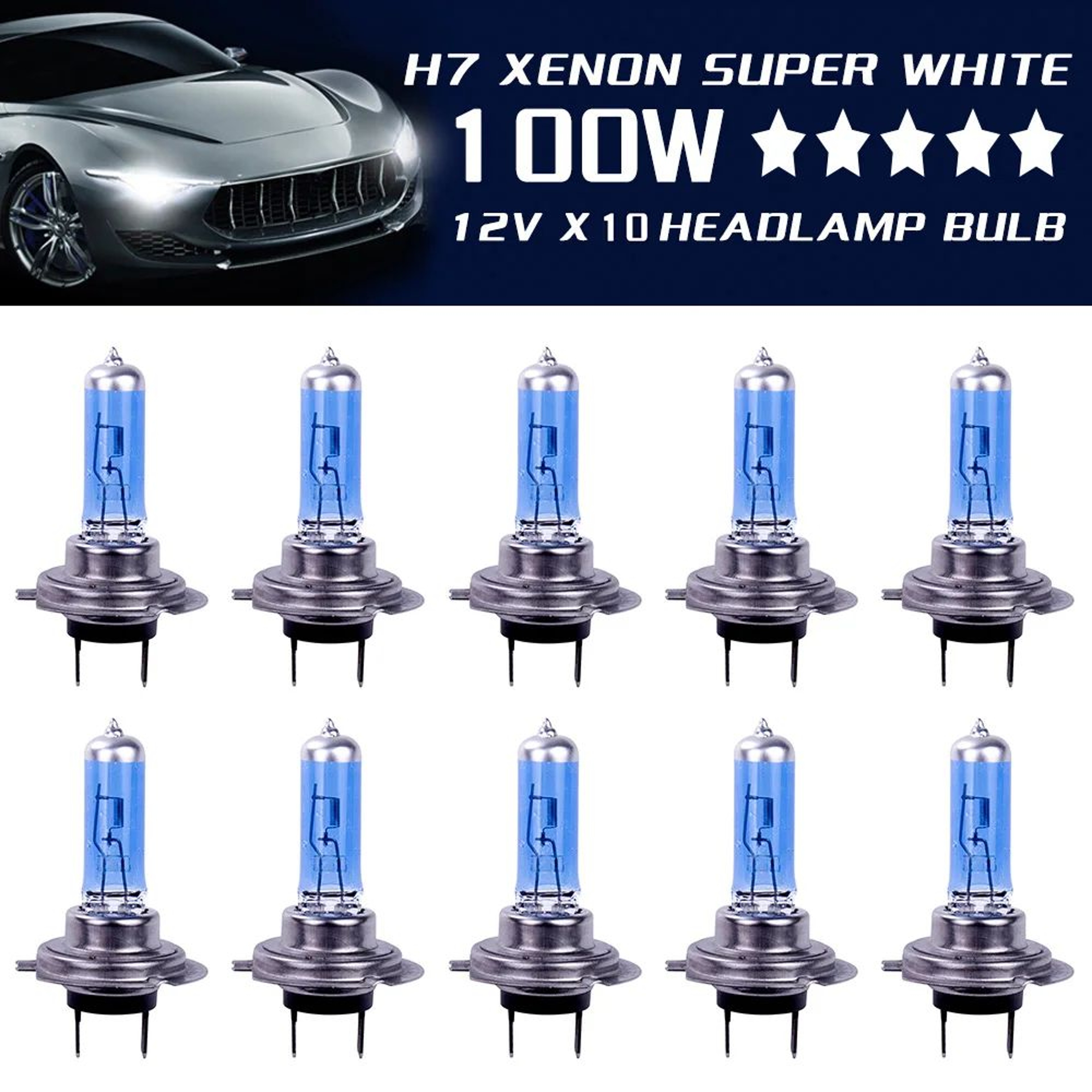 H7 LED Headlight Bulbs Super Bright Fog Light Replacement For Cars 0