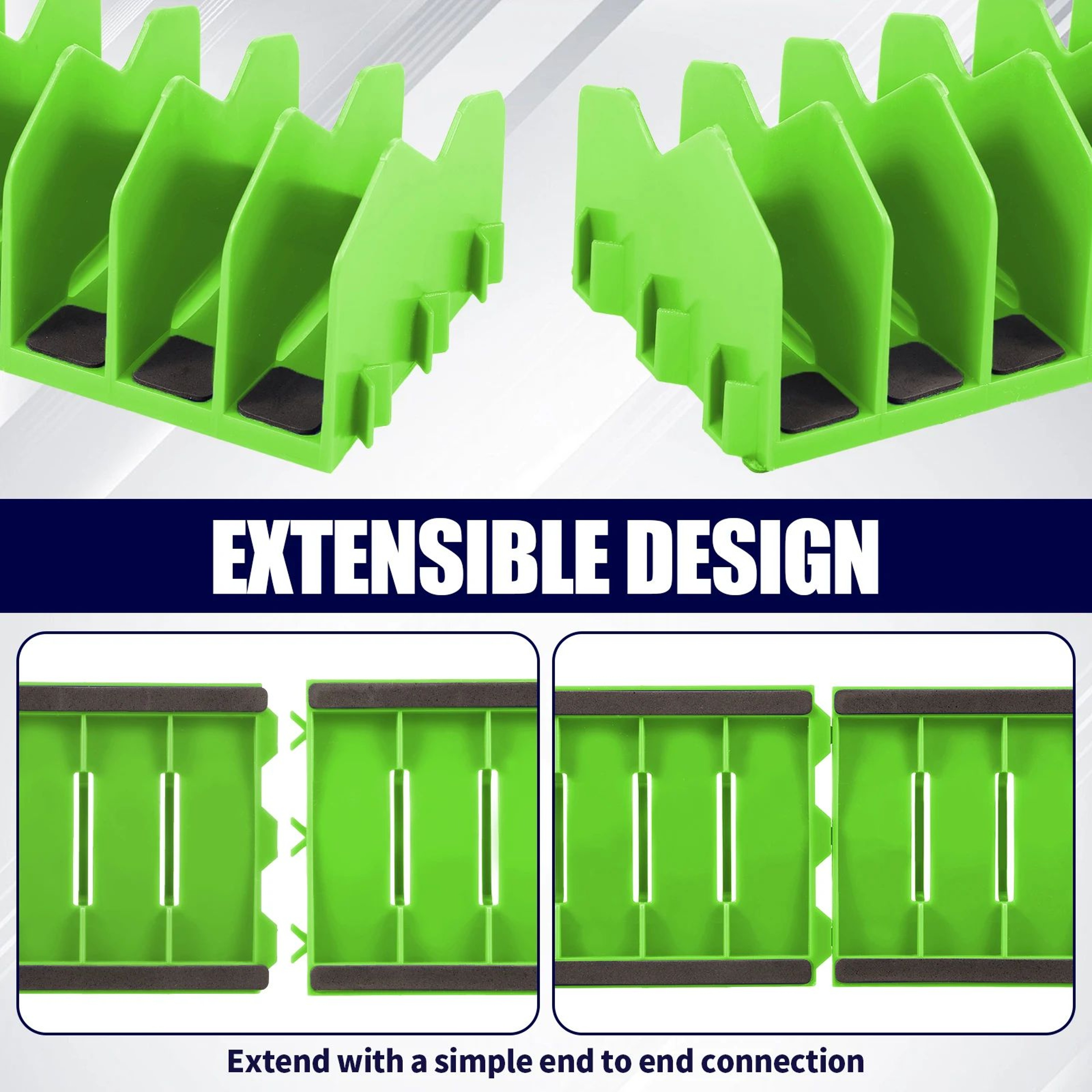10 Slot Plier Organizer Rack Non Slip Toolbox Storage Holder Set 3