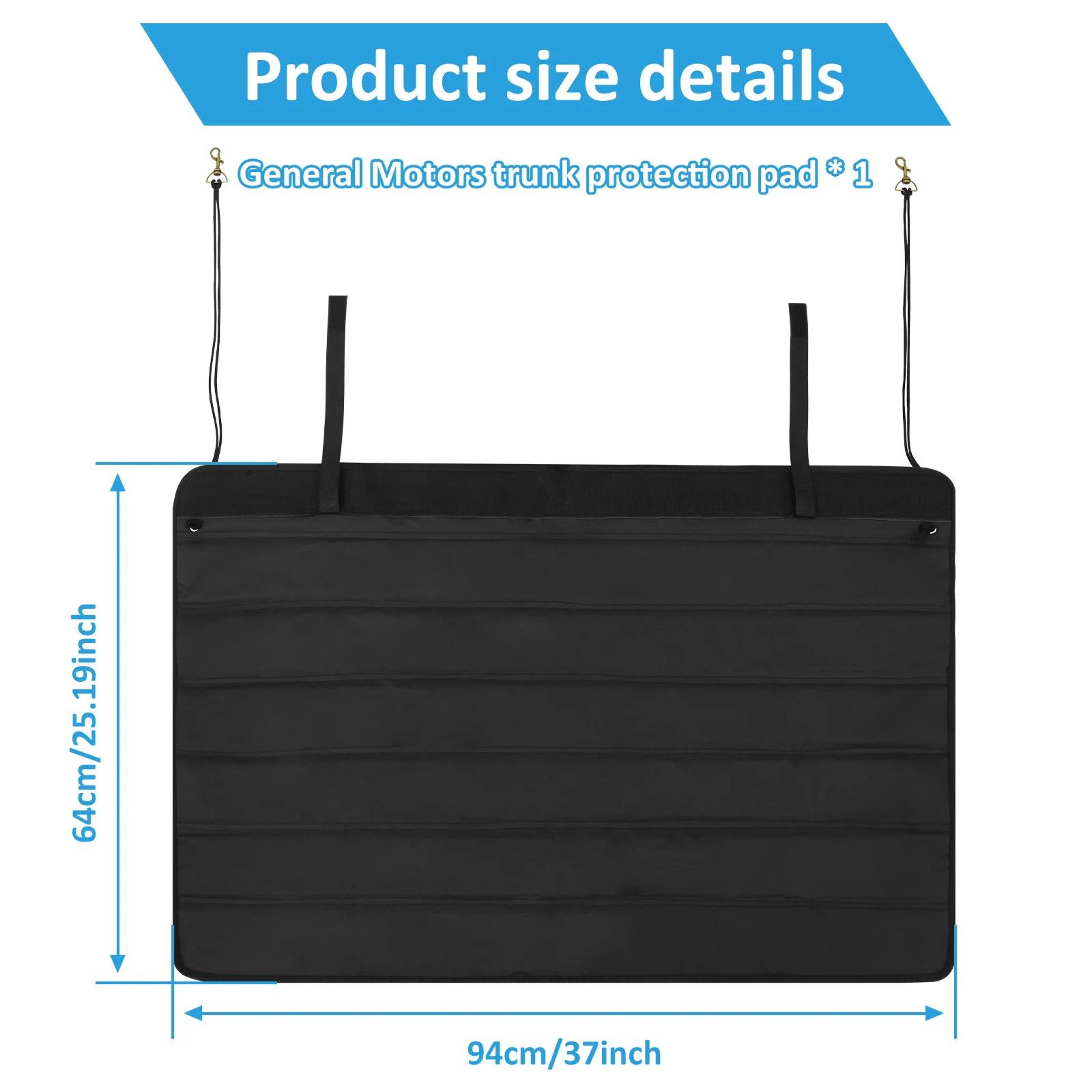 Non Slip Trunk Mat With Bumper Protector Foldable Car Cargo Liner 6