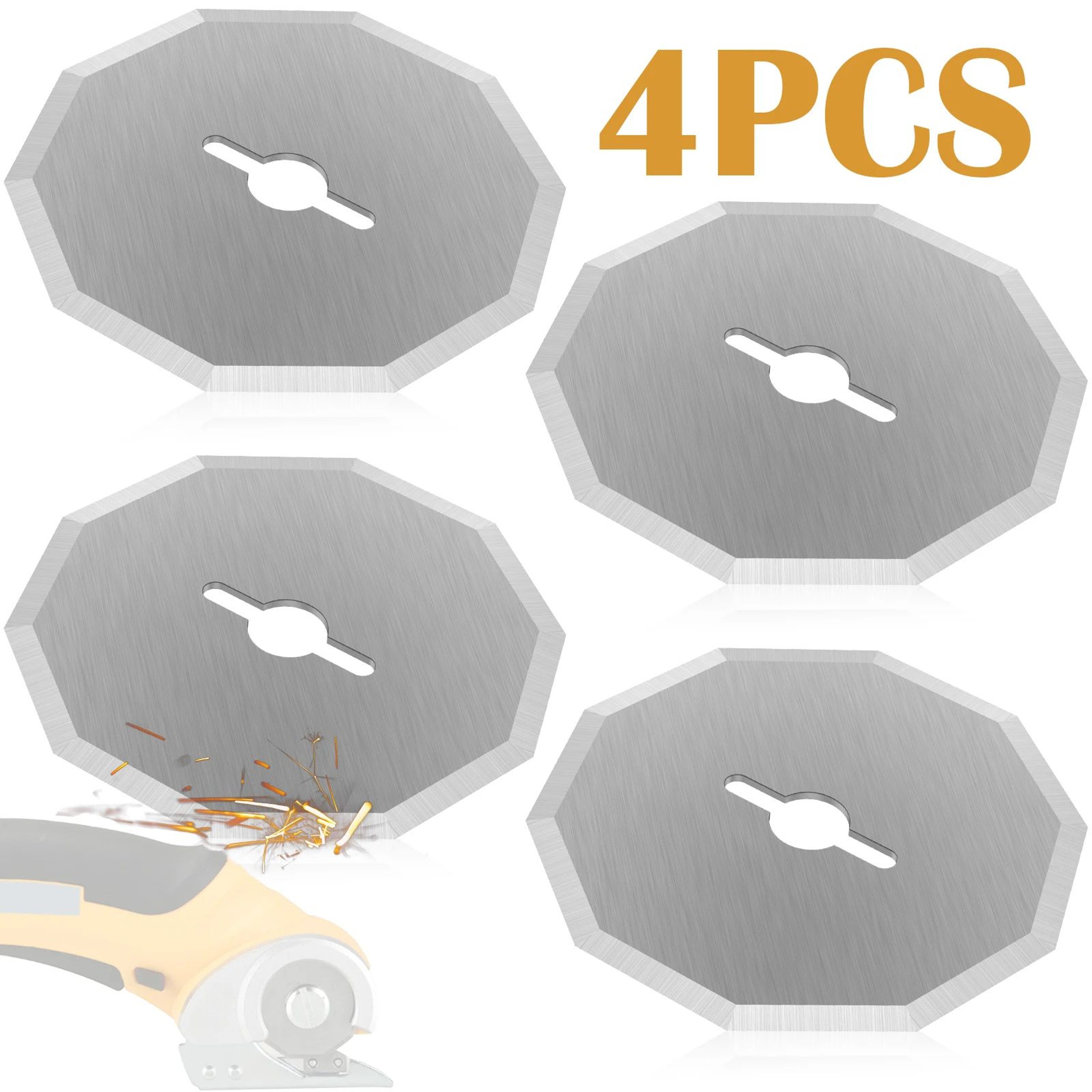 Rotary Blade Replacement For Electric Scissors Tungsten Steel Cutting Discs Set 0