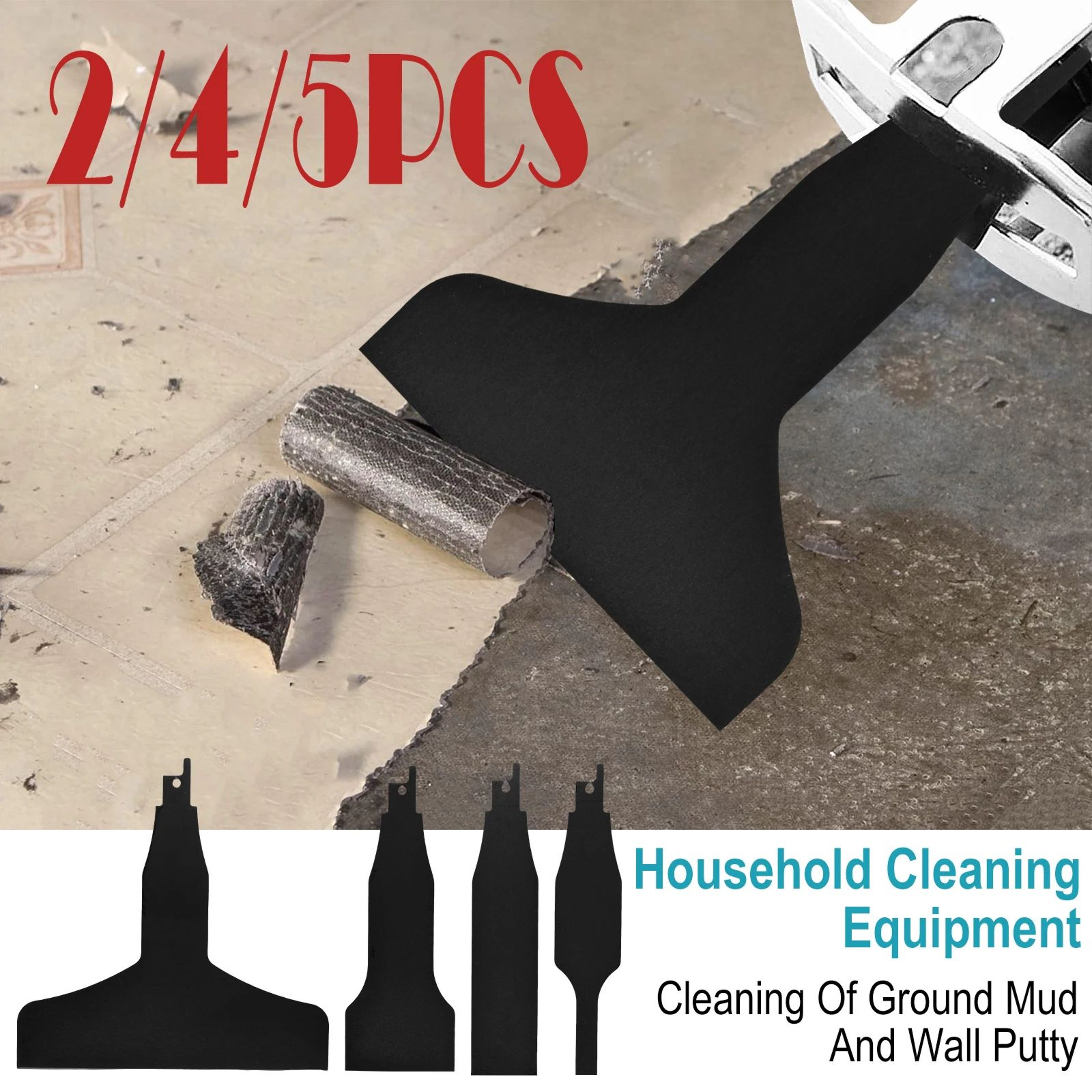 PowerScrape Reciprocating Saw Scraper Blade Set For Fast Surface Removal 0