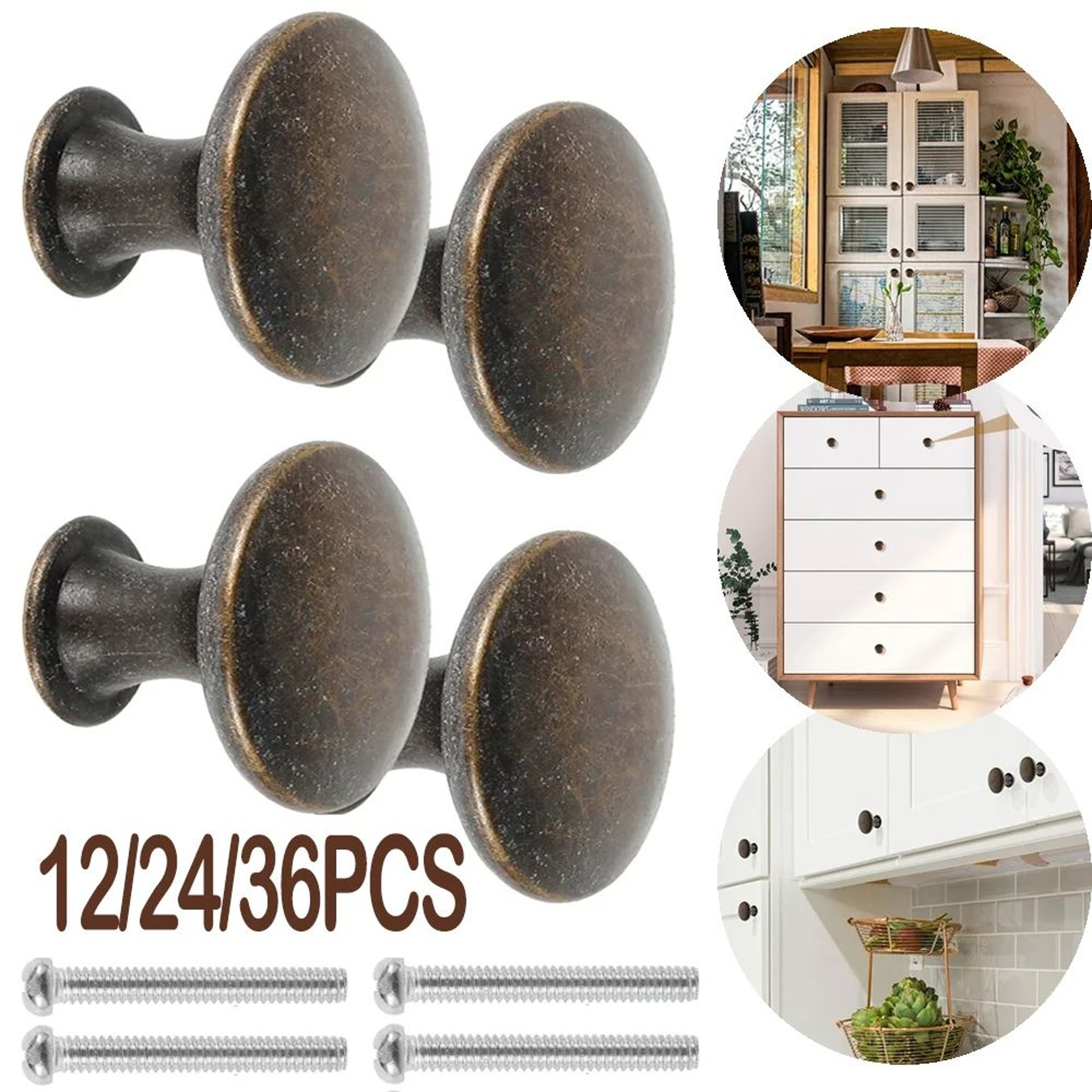 Classic Bronze Drawer Knobs Set For Cabinets And Furniture Upgrade 0