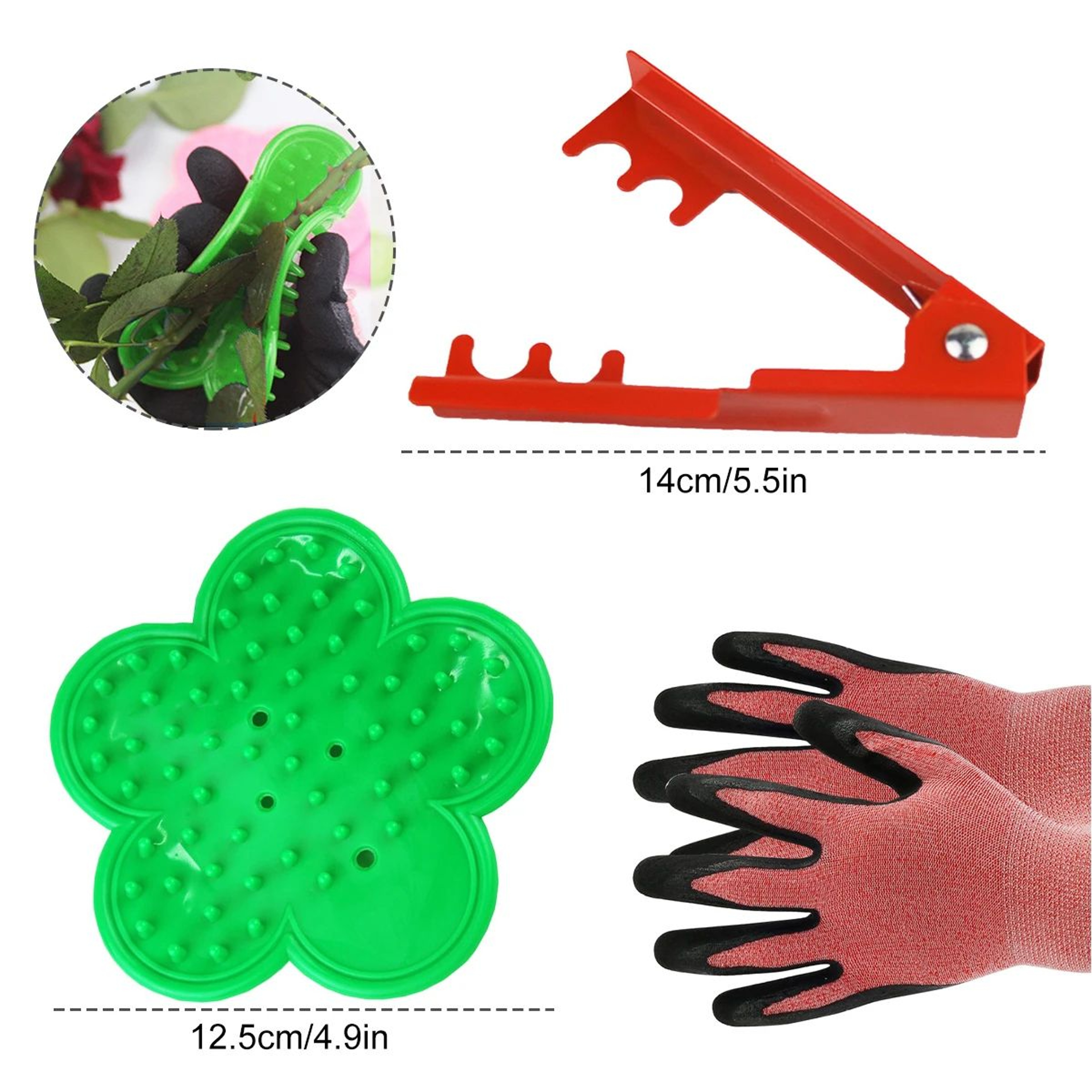RoseEase Thorn Stripper Tool With Gloves For Safe Gardening 6