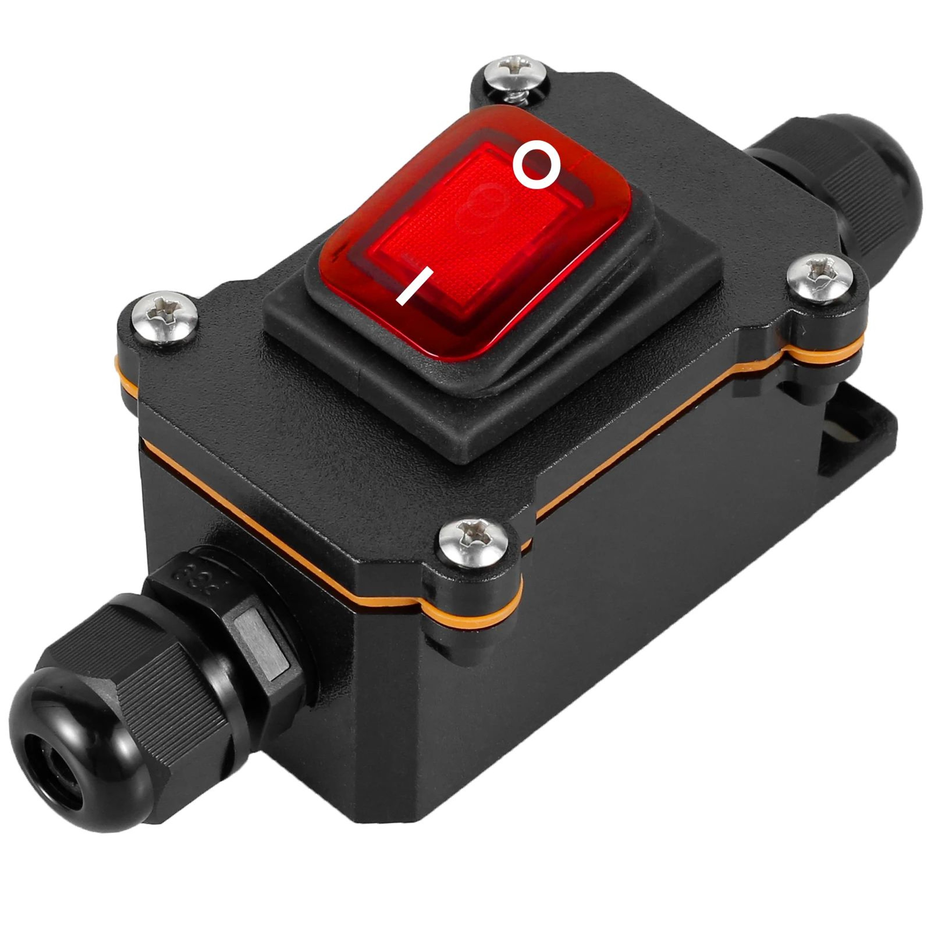 Waterproof Inline Power Switch Box Heavy Duty Outdoor Cord Control With Rocker Switch 6