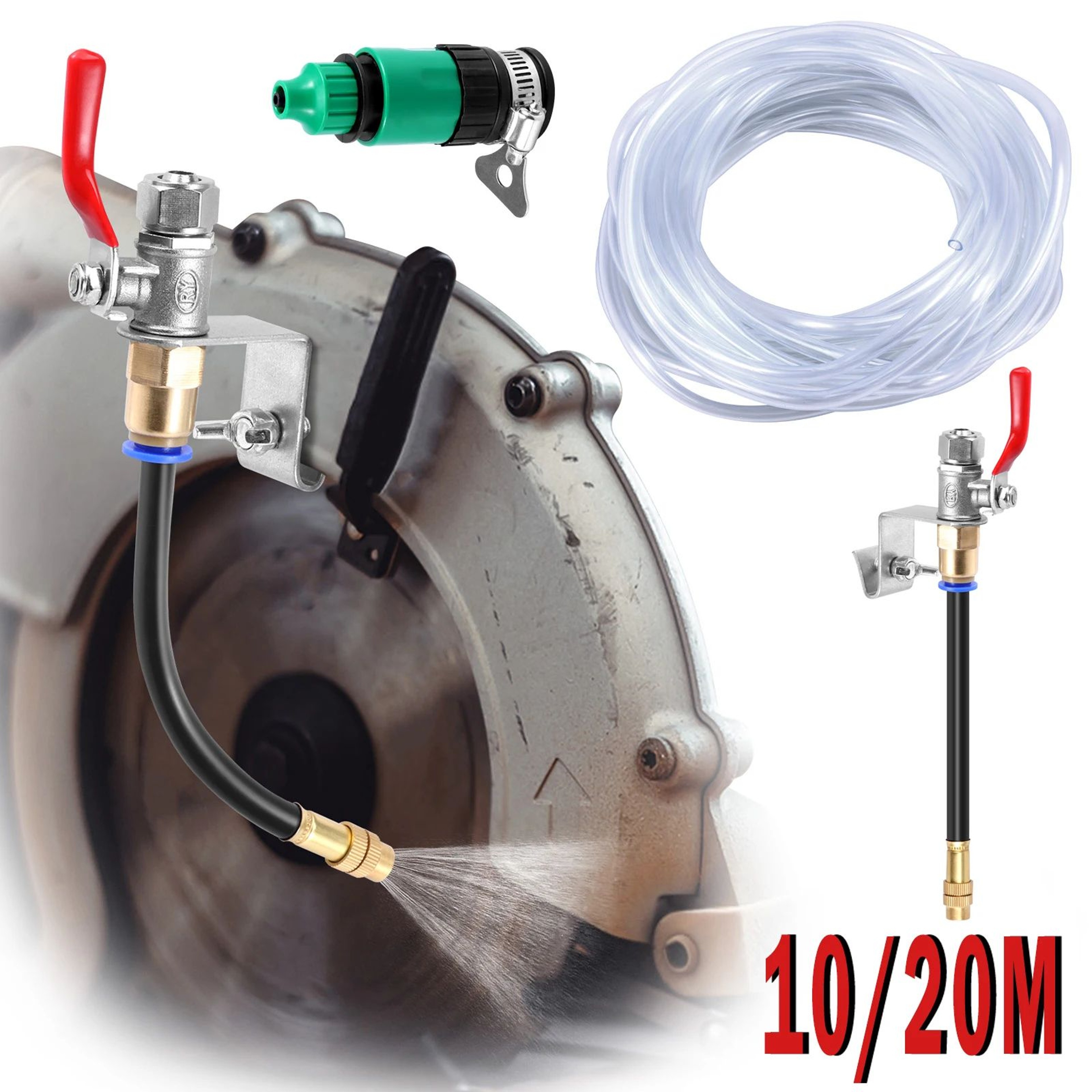 Angle Grinder Dust Control Misting System Water Spray Attachment For Cleaner Cutting 3
