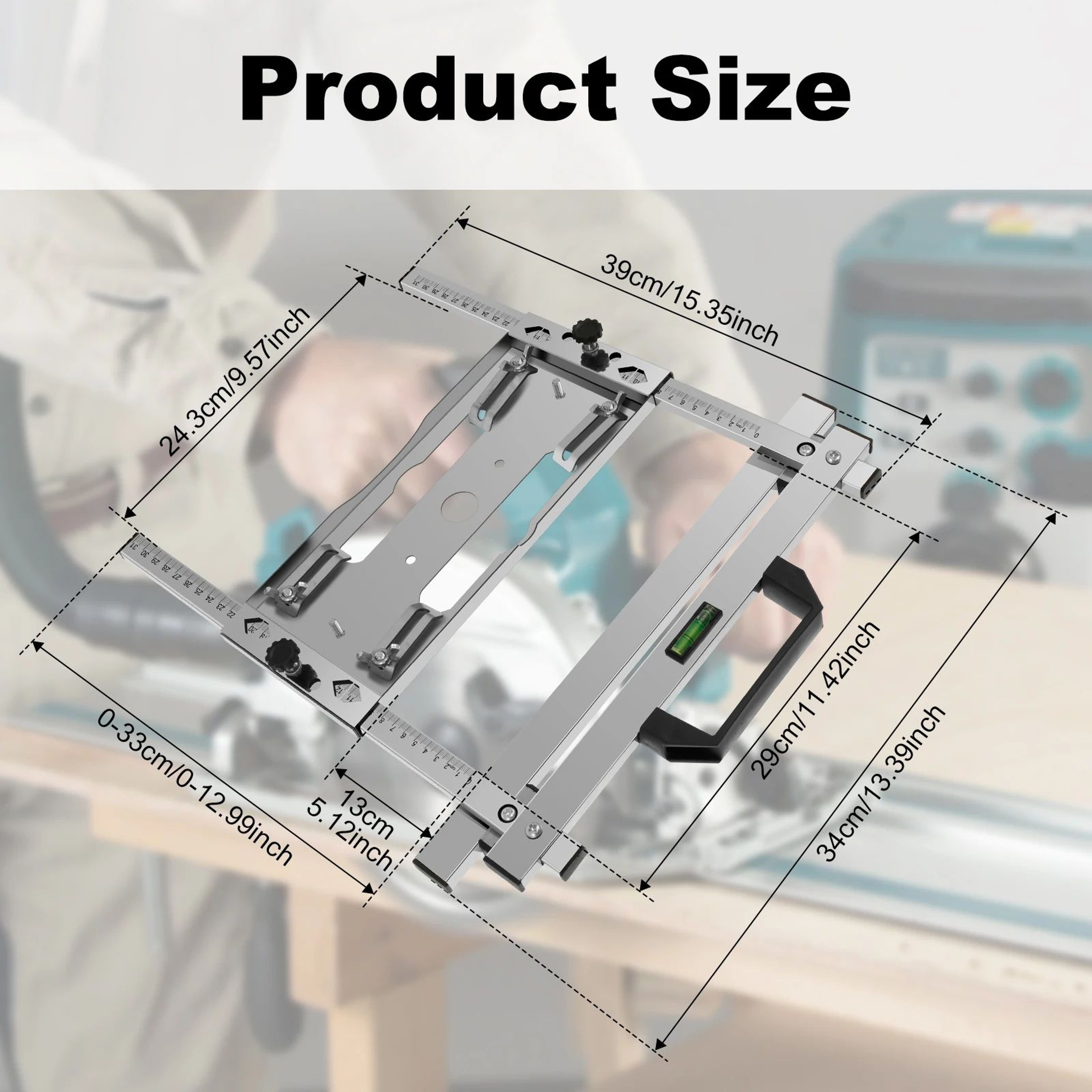 Adjustable Circular Saw Guide Rail Edge Cutting Guide For Precision Woodworking 6