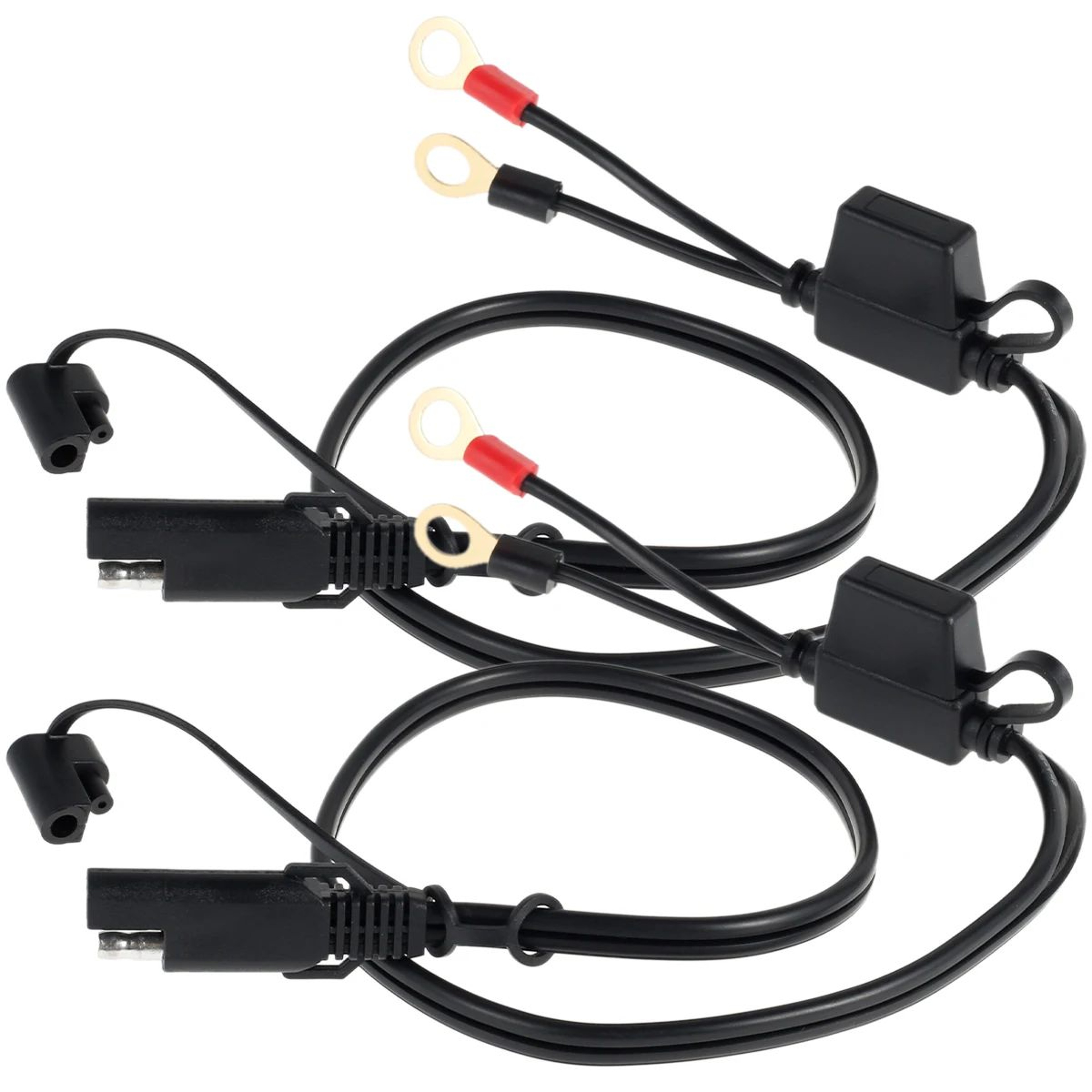 SAE Battery Charger Cable Quick Connect Extension With Fuse For Motorcycle And Car Use 4