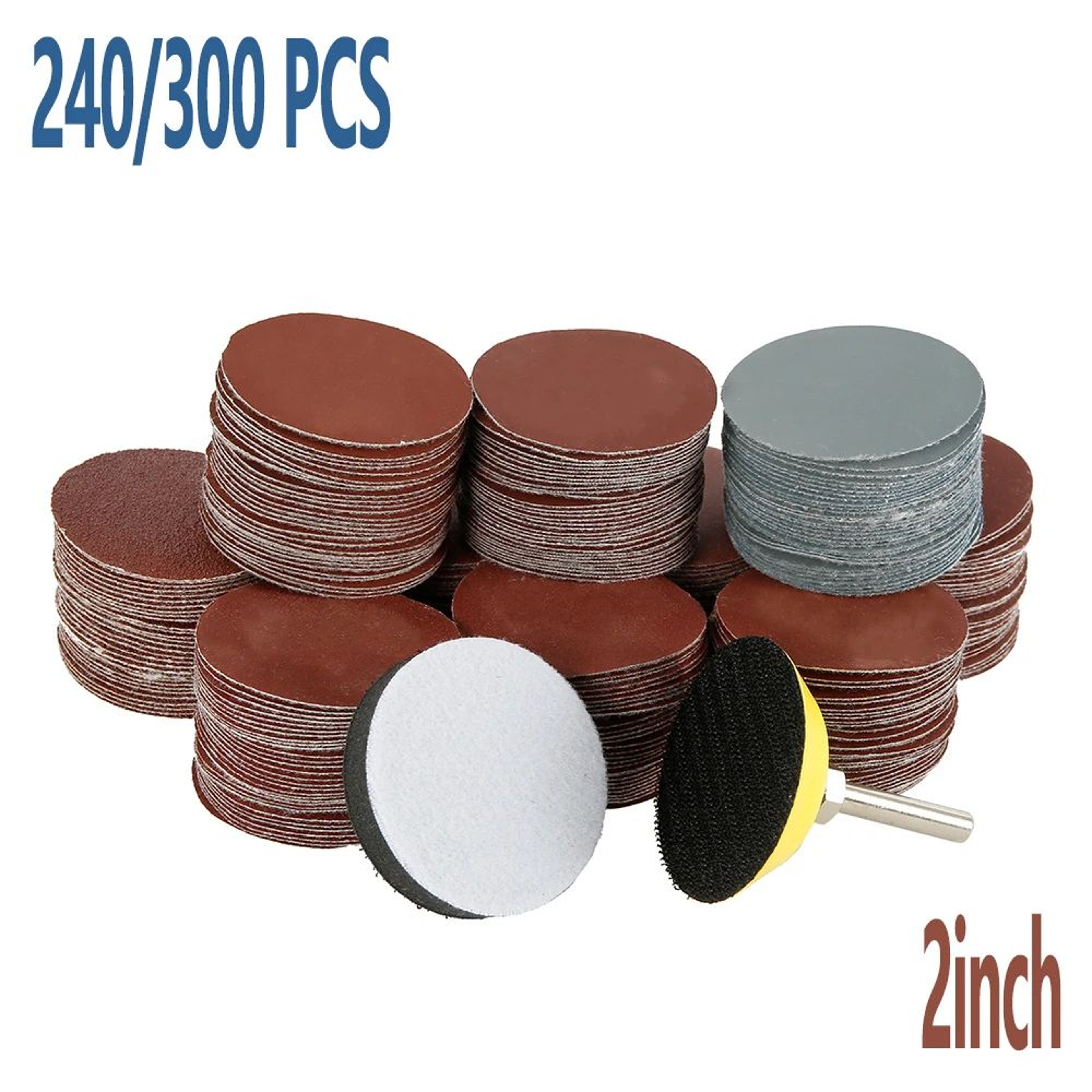 2 Inch Sanding Discs Set Multi Grit Polishing Pads For Rotary Tools And Metal Finishing 0