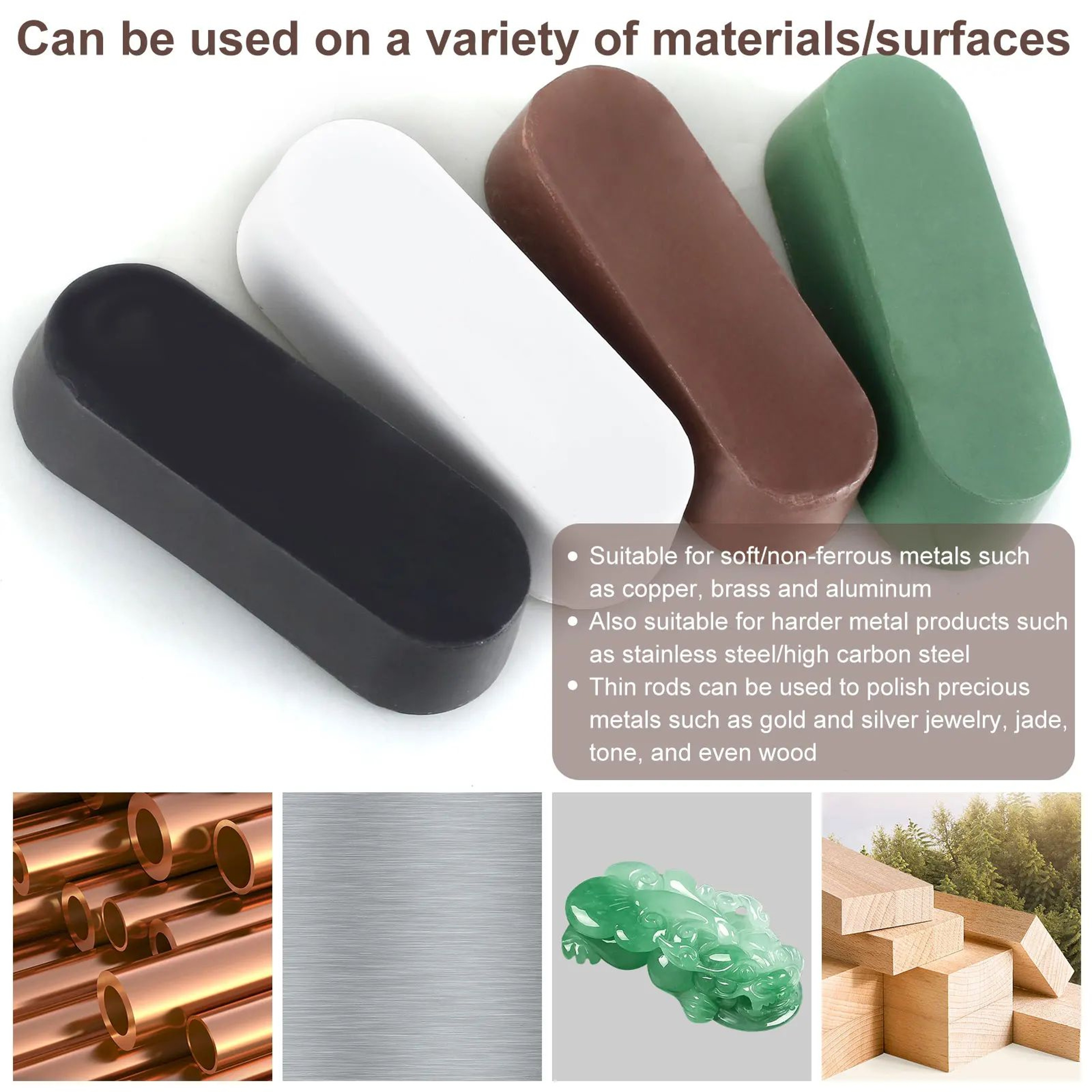 Metal Polishing Compound Kit Multi Purpose Buffing Bars For Jewelry Tools And Surface Finishing 0