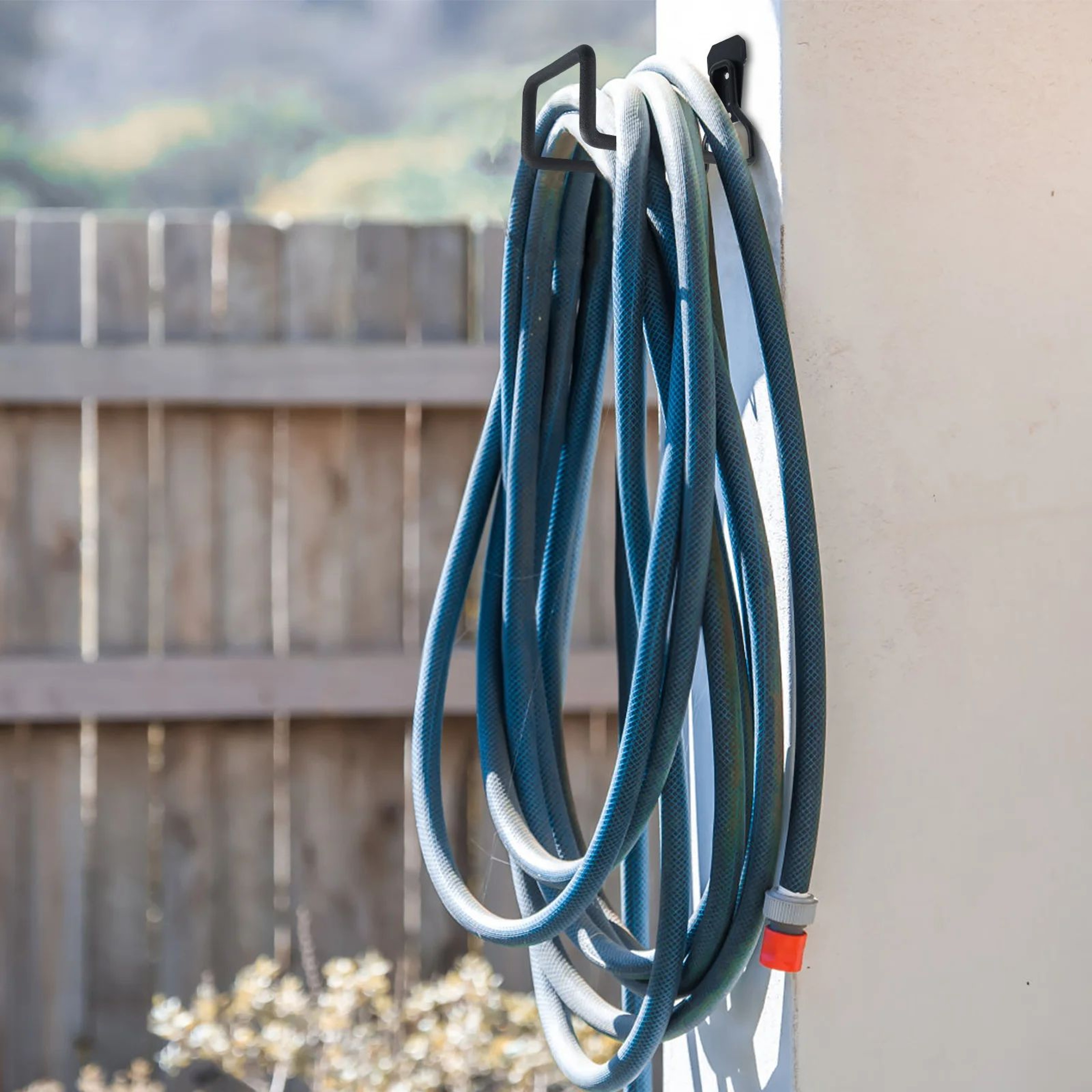 Heavy Duty Wall Mounted Garden Hose Holder Metal Hose Hanger For Outdoor Storage 2