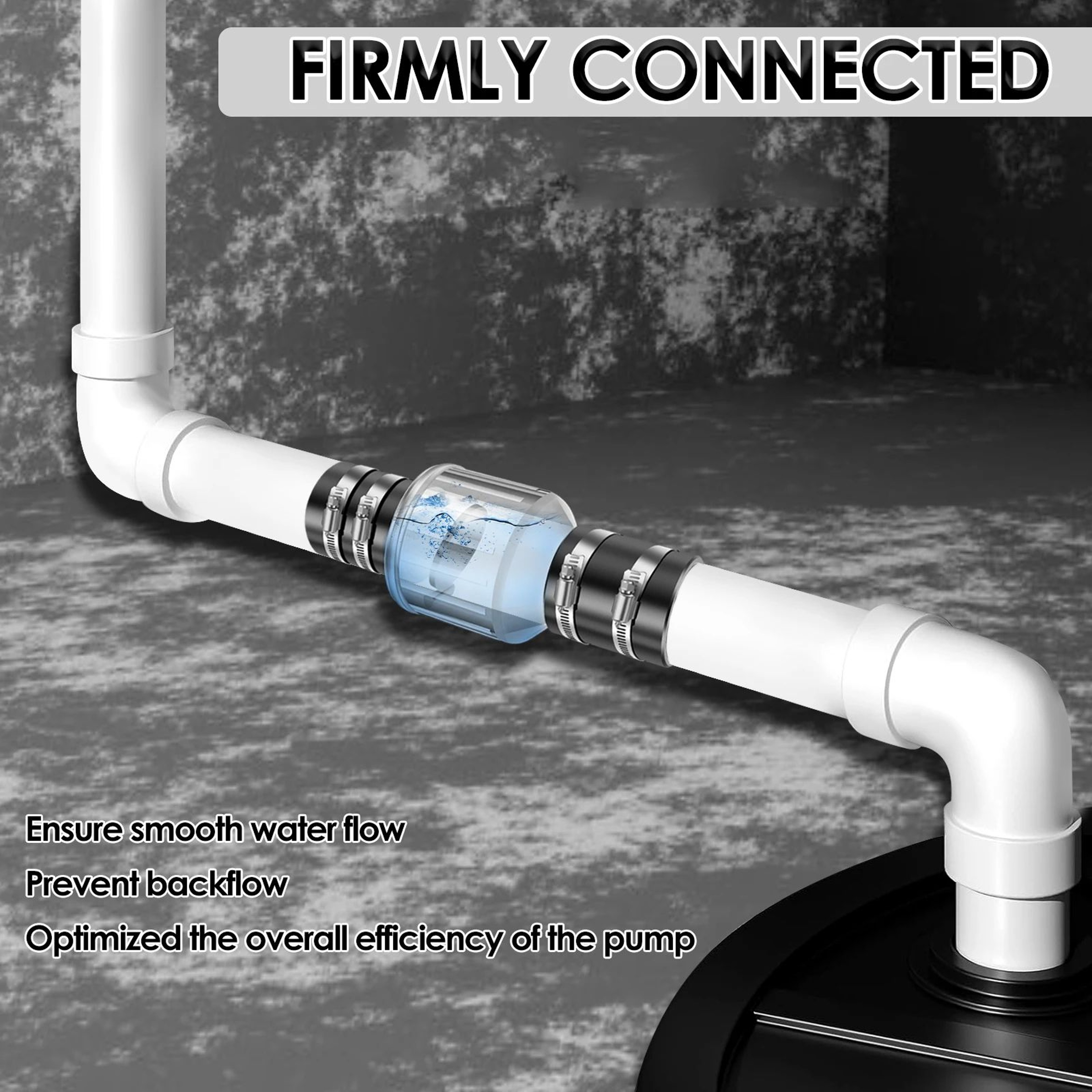 Silent Sump Pump Check Valve Backflow Preventer For Drainage And Sewage Systems 2