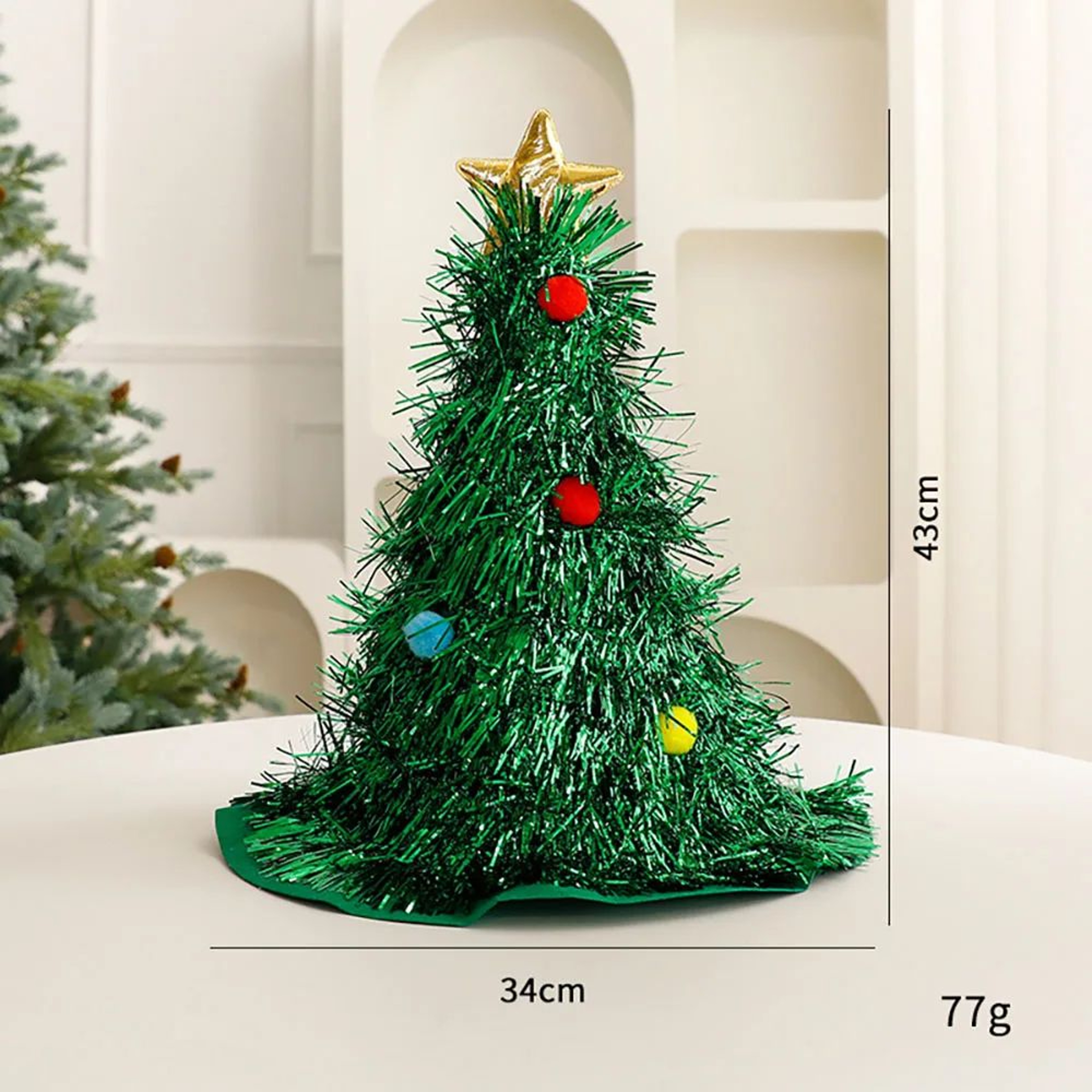 Mini Christmas Tree Headband Festive Holiday Hair Accessory 2