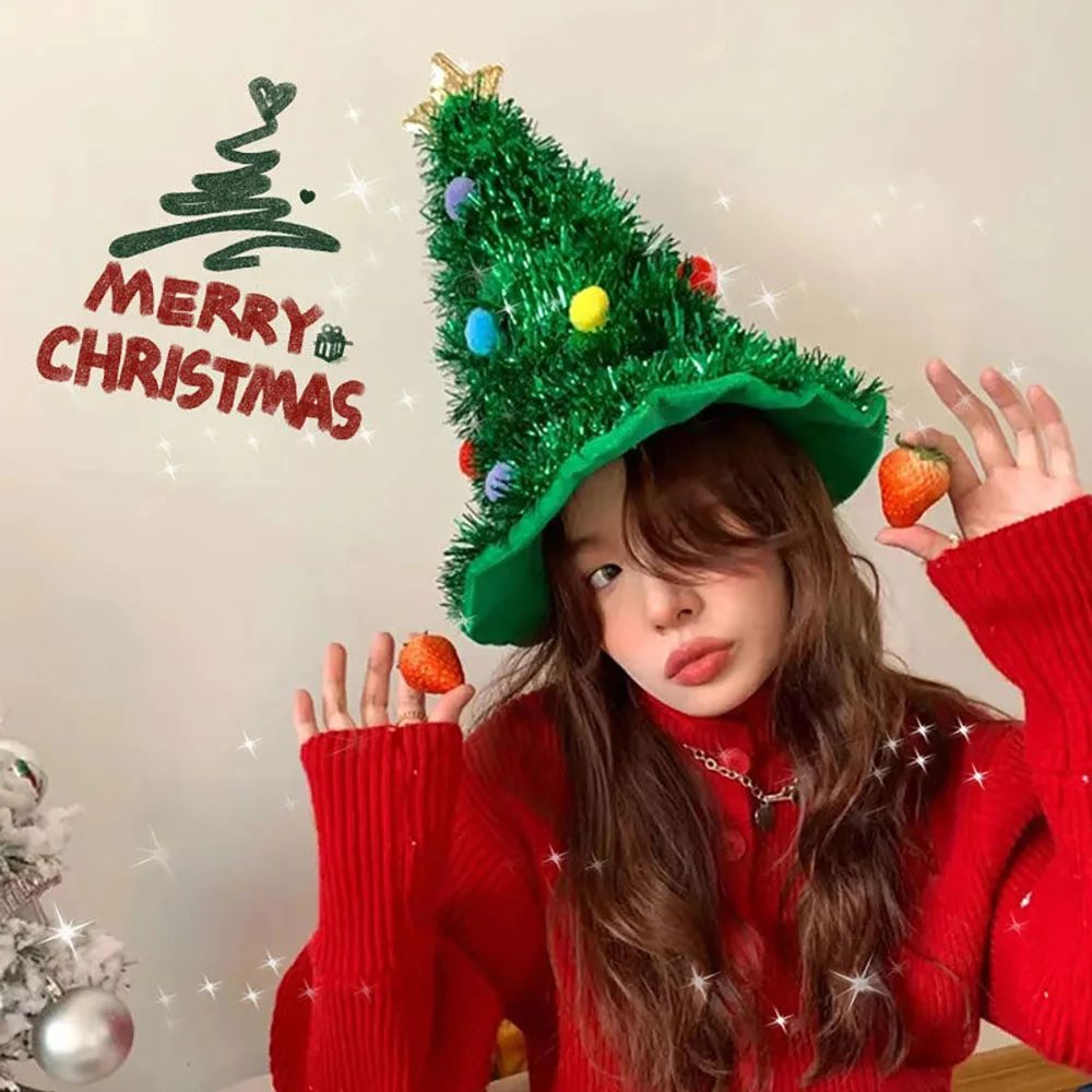 Mini Christmas Tree Headband Festive Holiday Hair Accessory 5