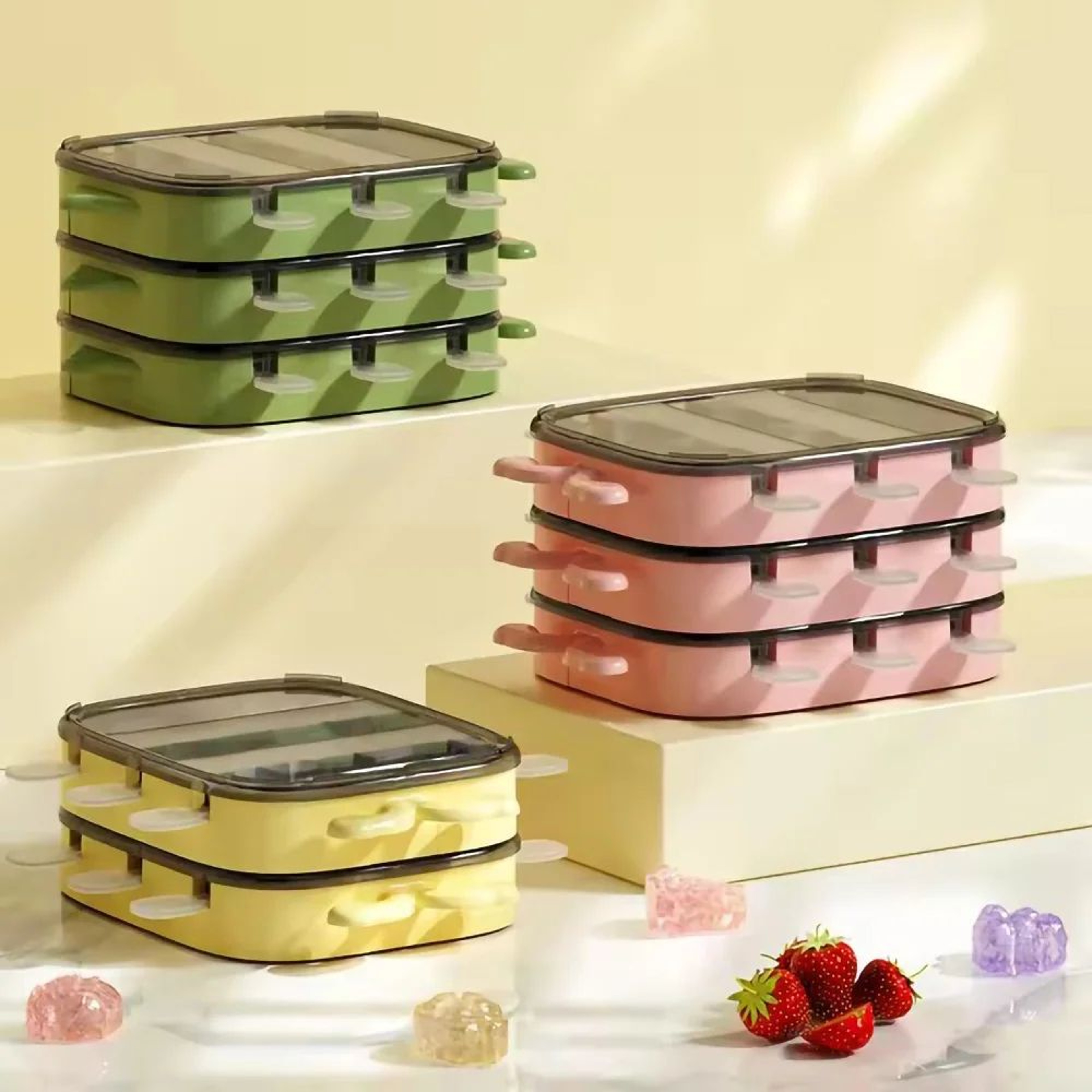 Silicone Popsicle Mold Cute Fruit Ice Cream Maker DIY Ice Cube Tray 1