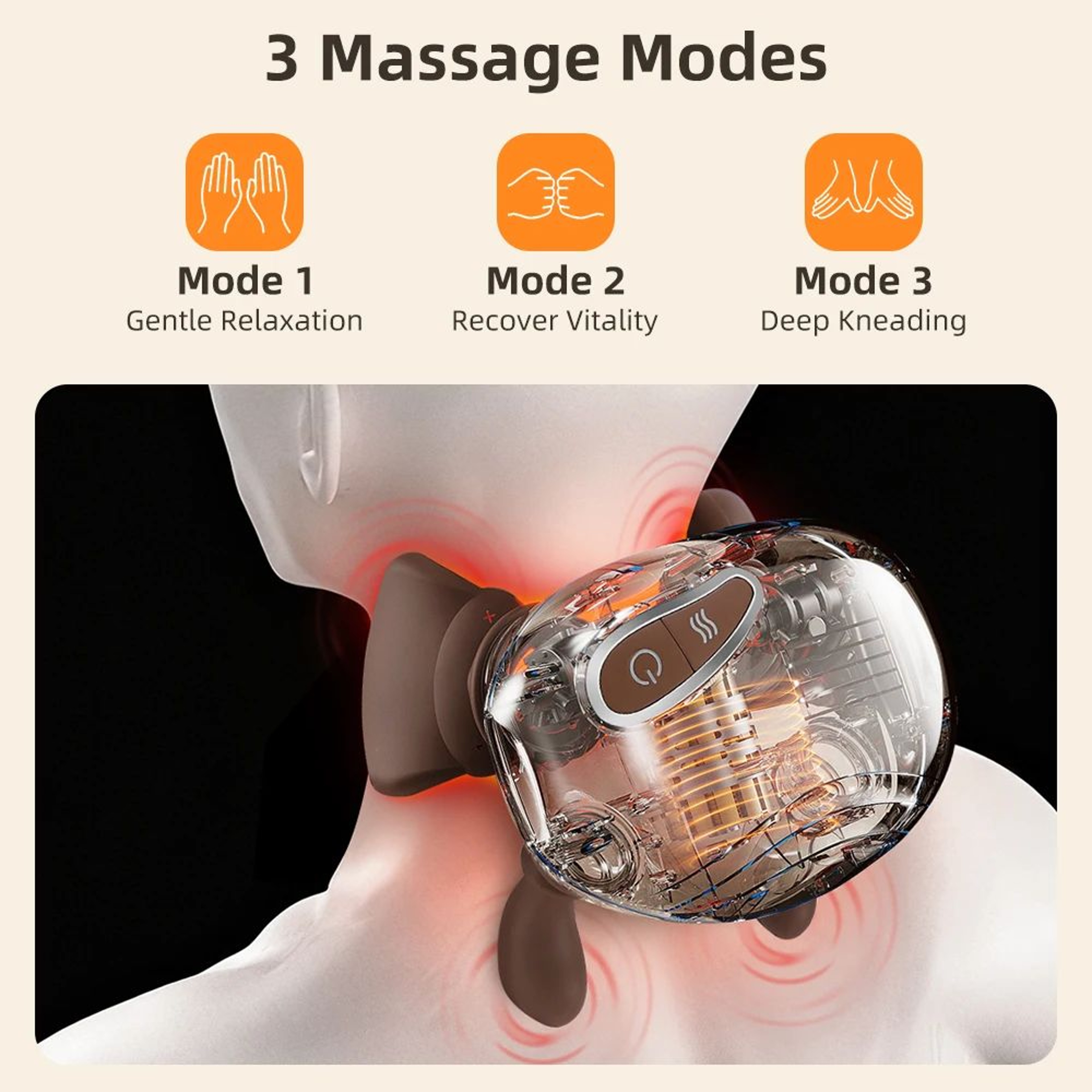 4D Neck And Shoulder Massager With Heat Wireless Kneading Shawl 3