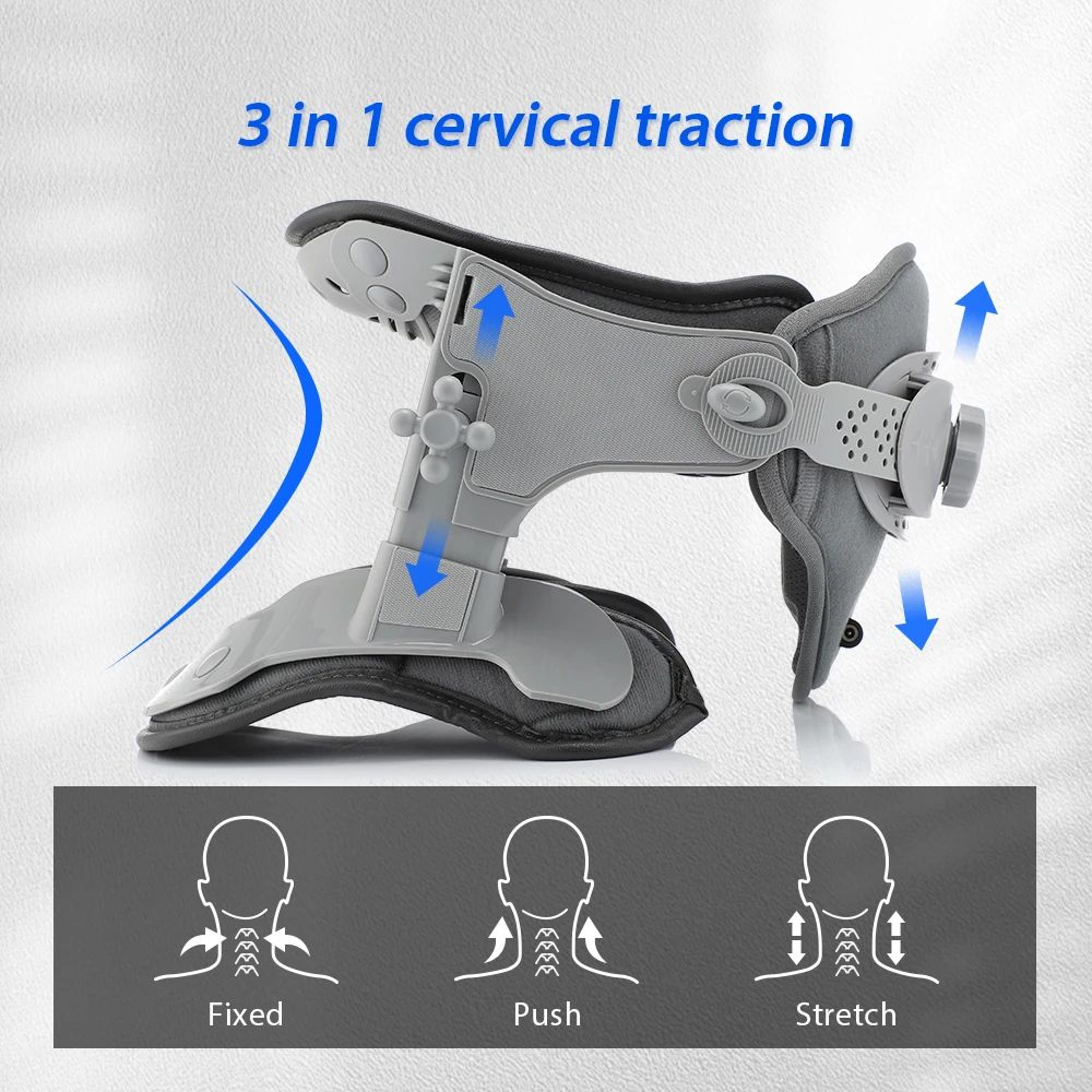 Adjustable Neck Traction Collar With Heat Support And Posture Correction 4
