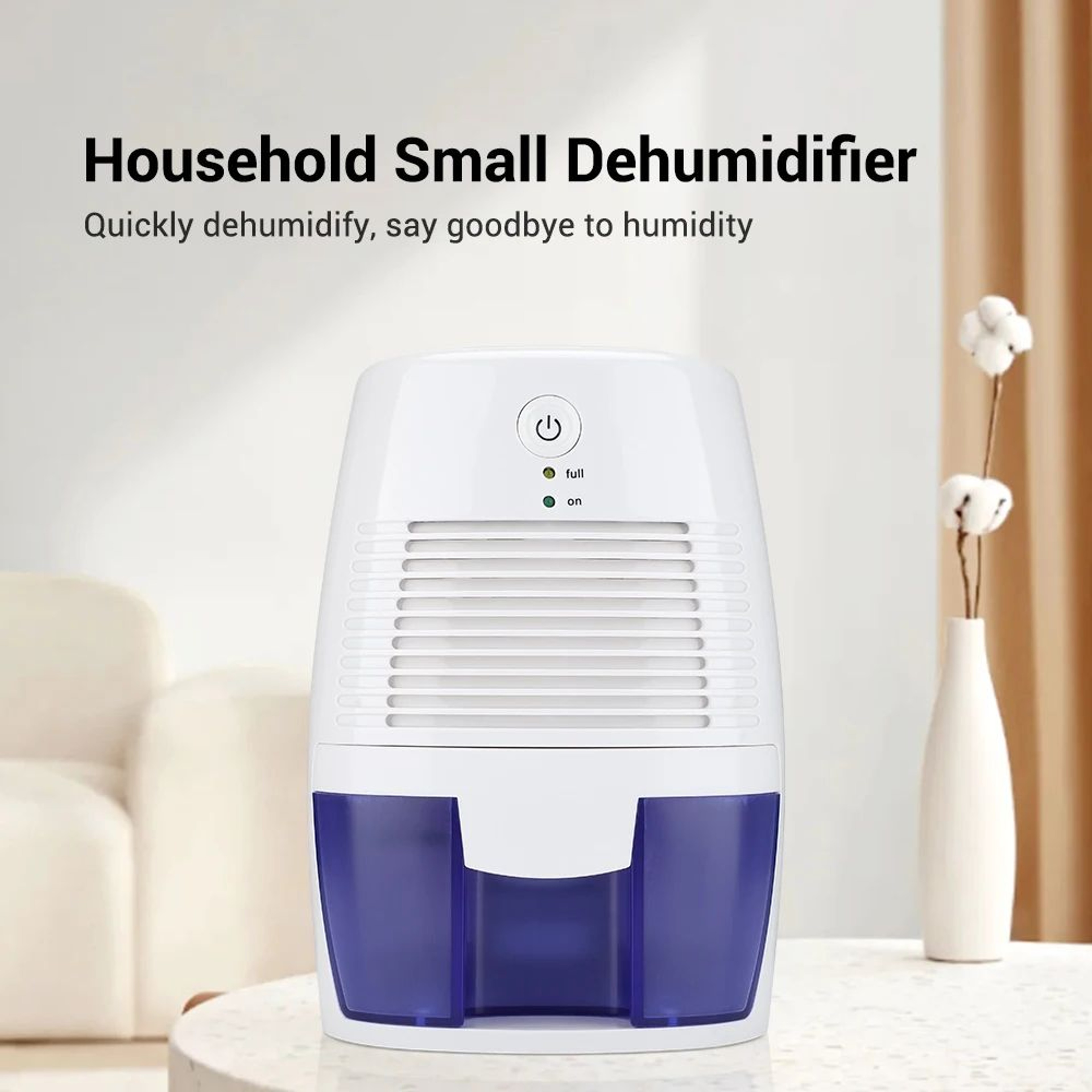 Portable Mini Dehumidifier Air Purifier USB Quiet Moisture Absorber 4