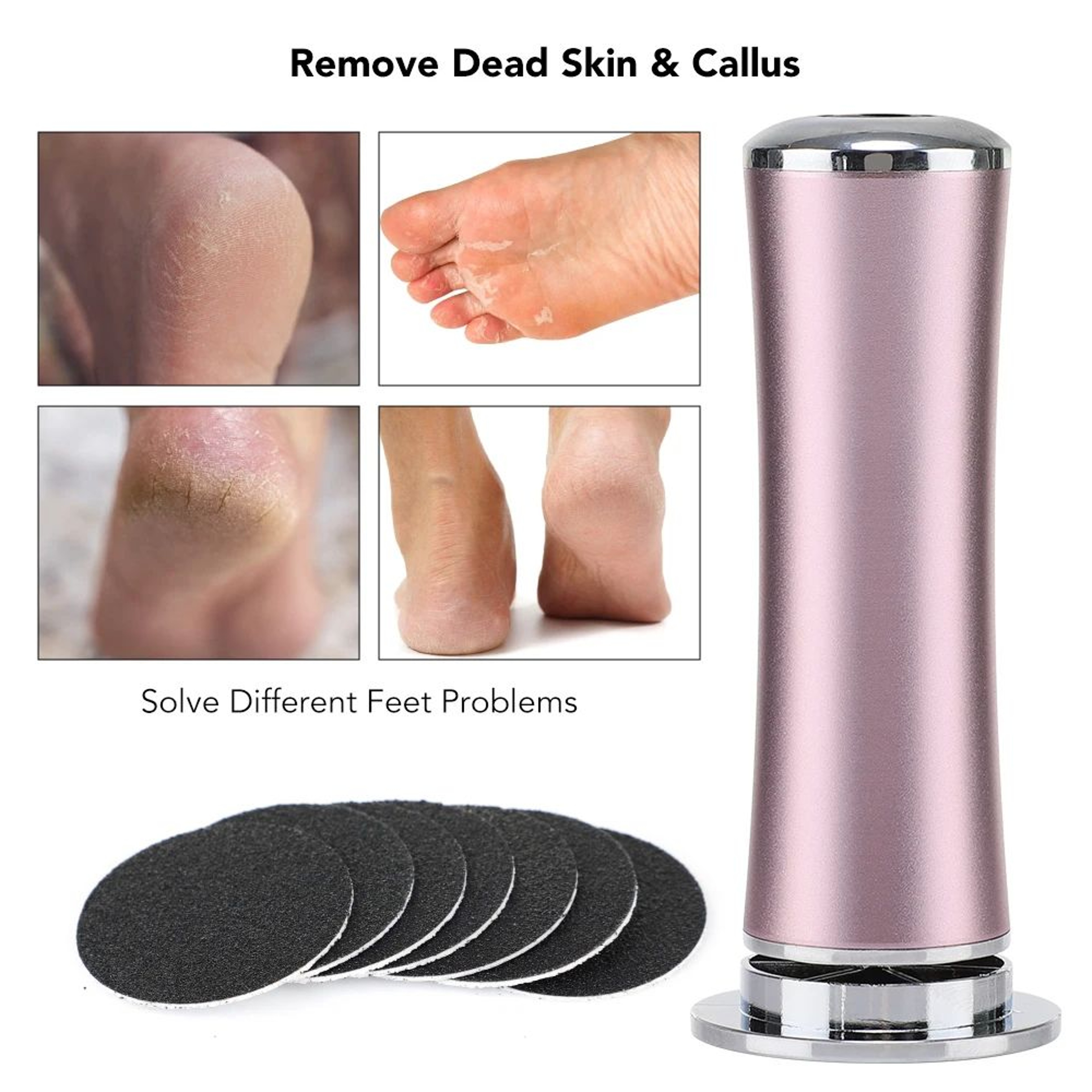Electric Foot Callus Remover Pedicure Tool For Smooth Soft Heels 2