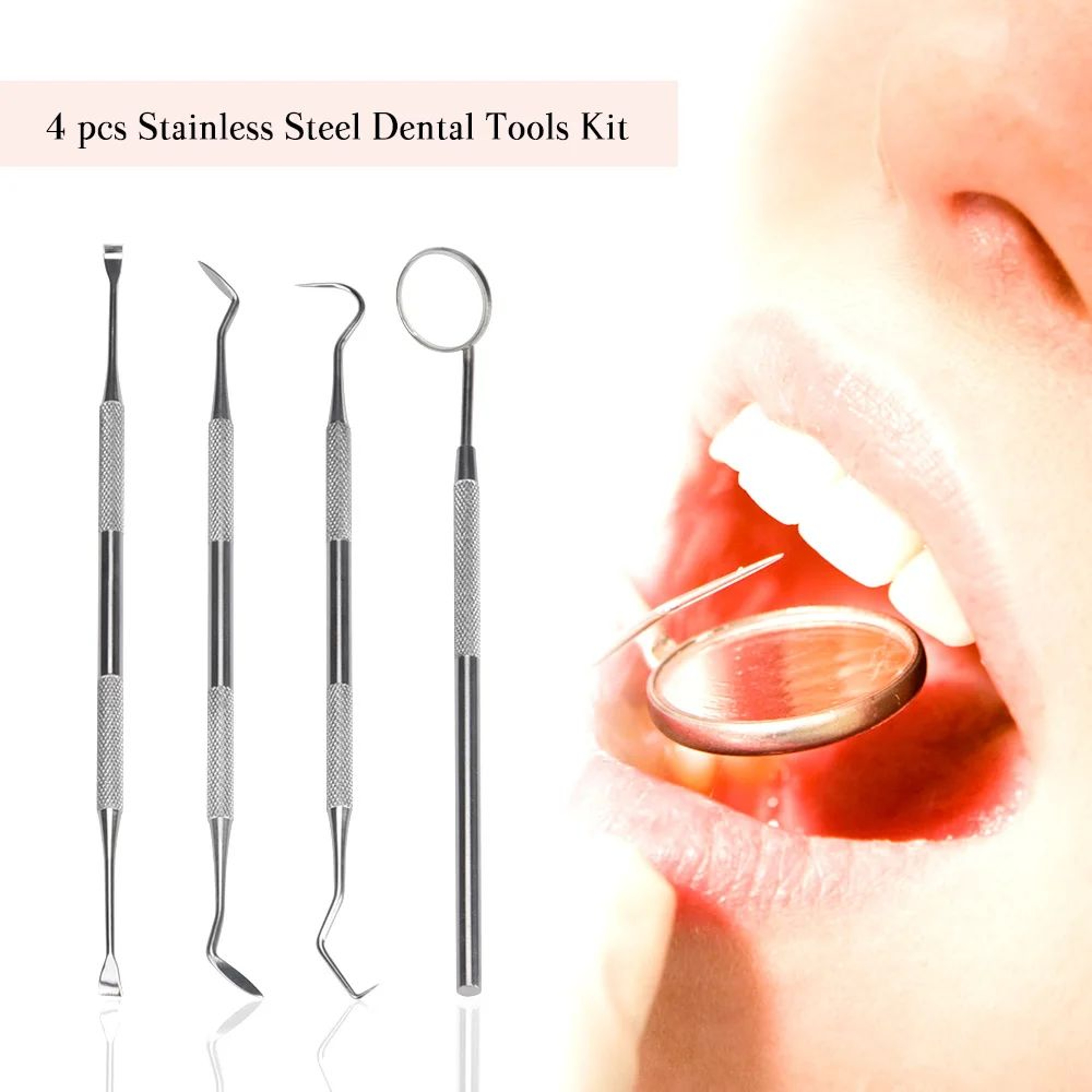 Dental Cleaning Tools Kit Tartar Remover Set For Teeth Plaque And Oral Care 0