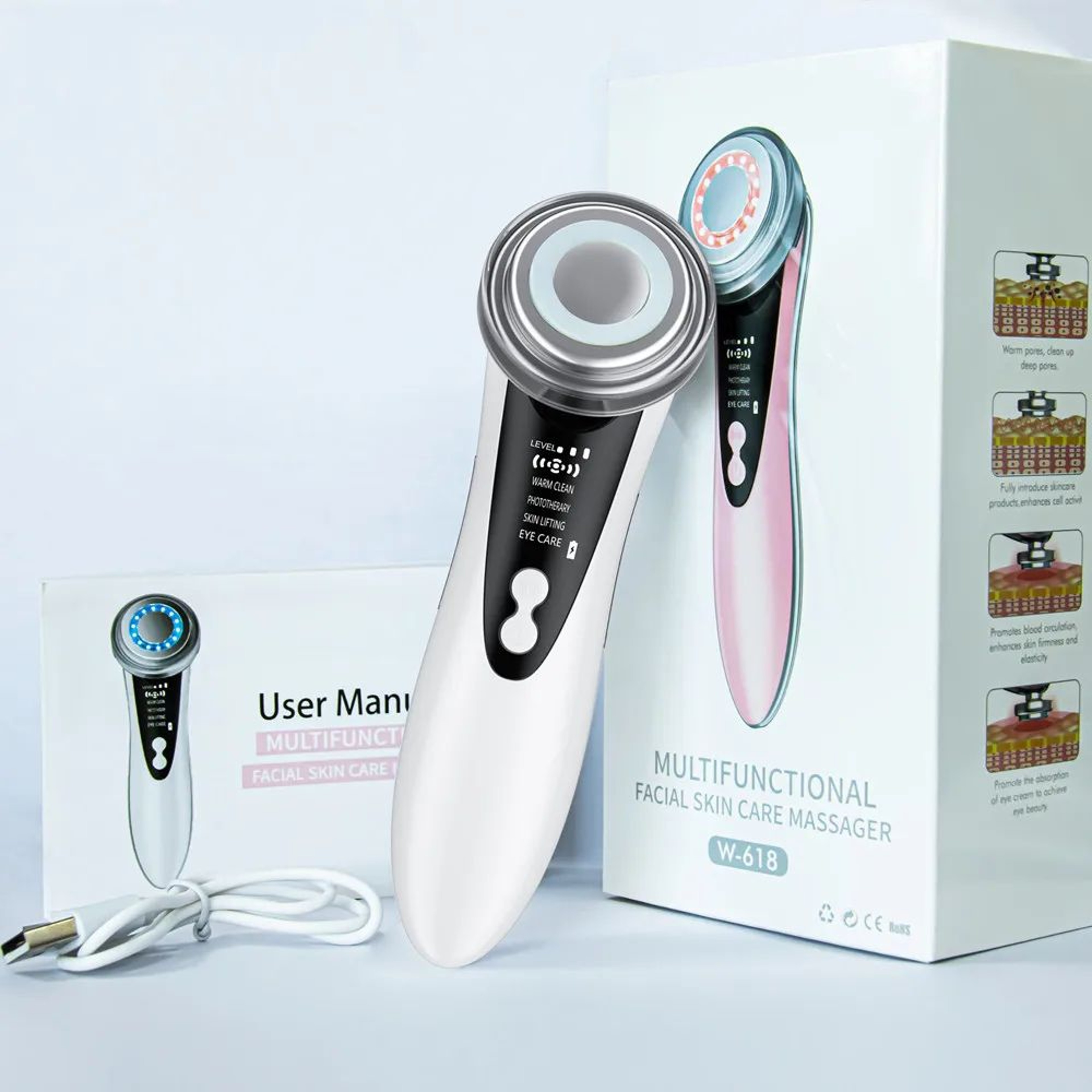 Electric Facial Massager Skin Rejuvenation Lifting And Tightening Device 6