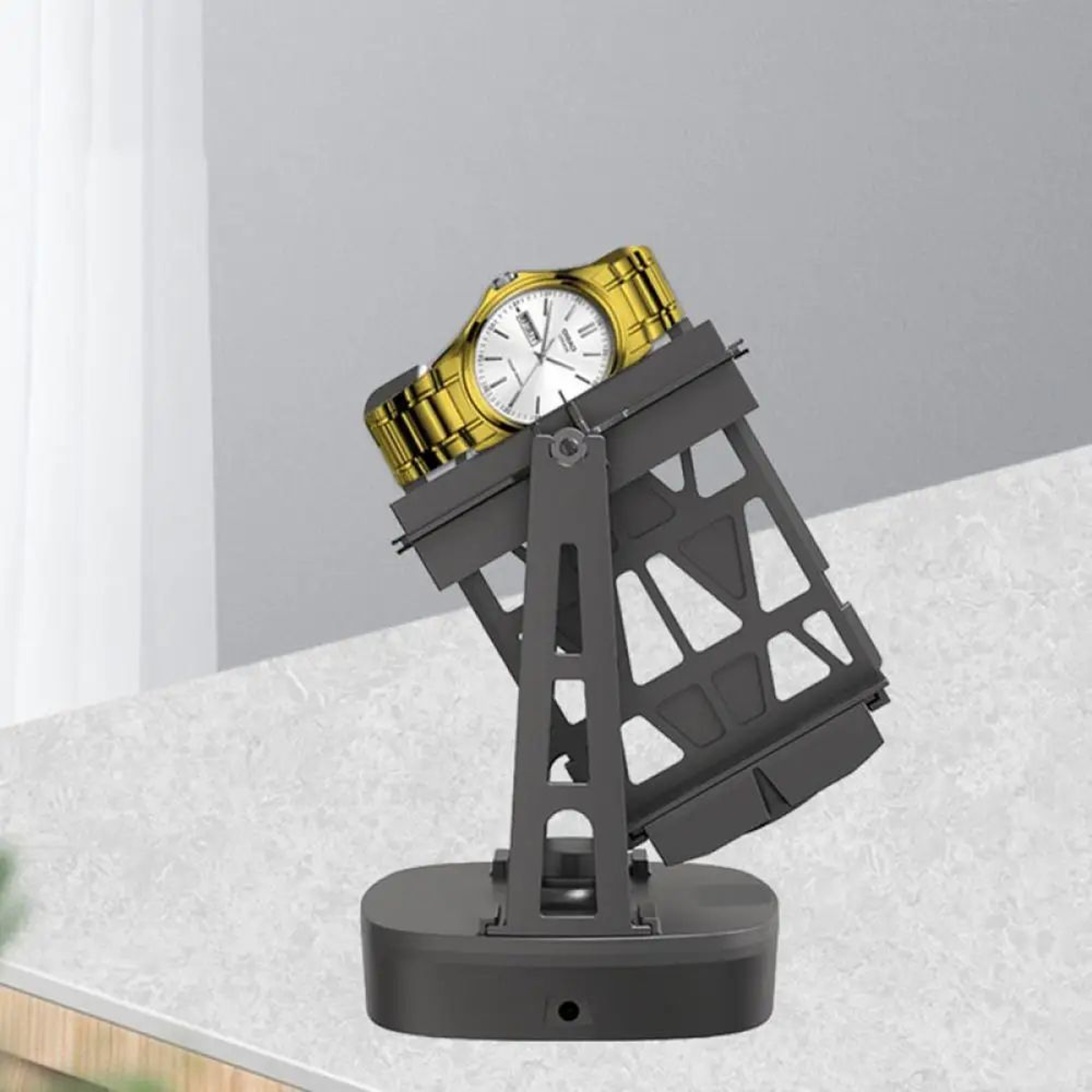 Automatic Watch Winder For Mechanical Watches Silent Self Winding Display Case 4