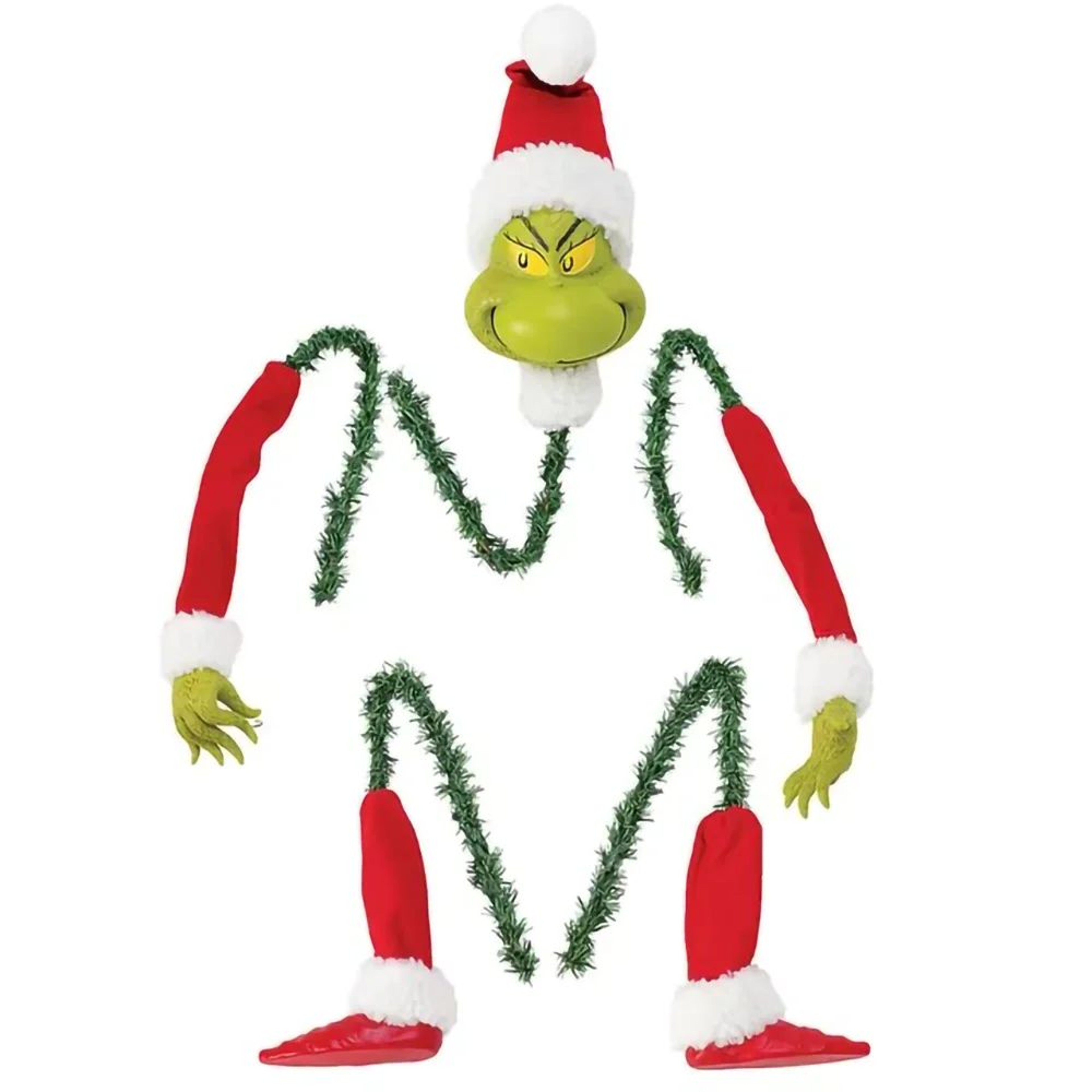 Grinch Style Christmas Tree Topper Set Elf Arms Legs Head Decoration Kit 5