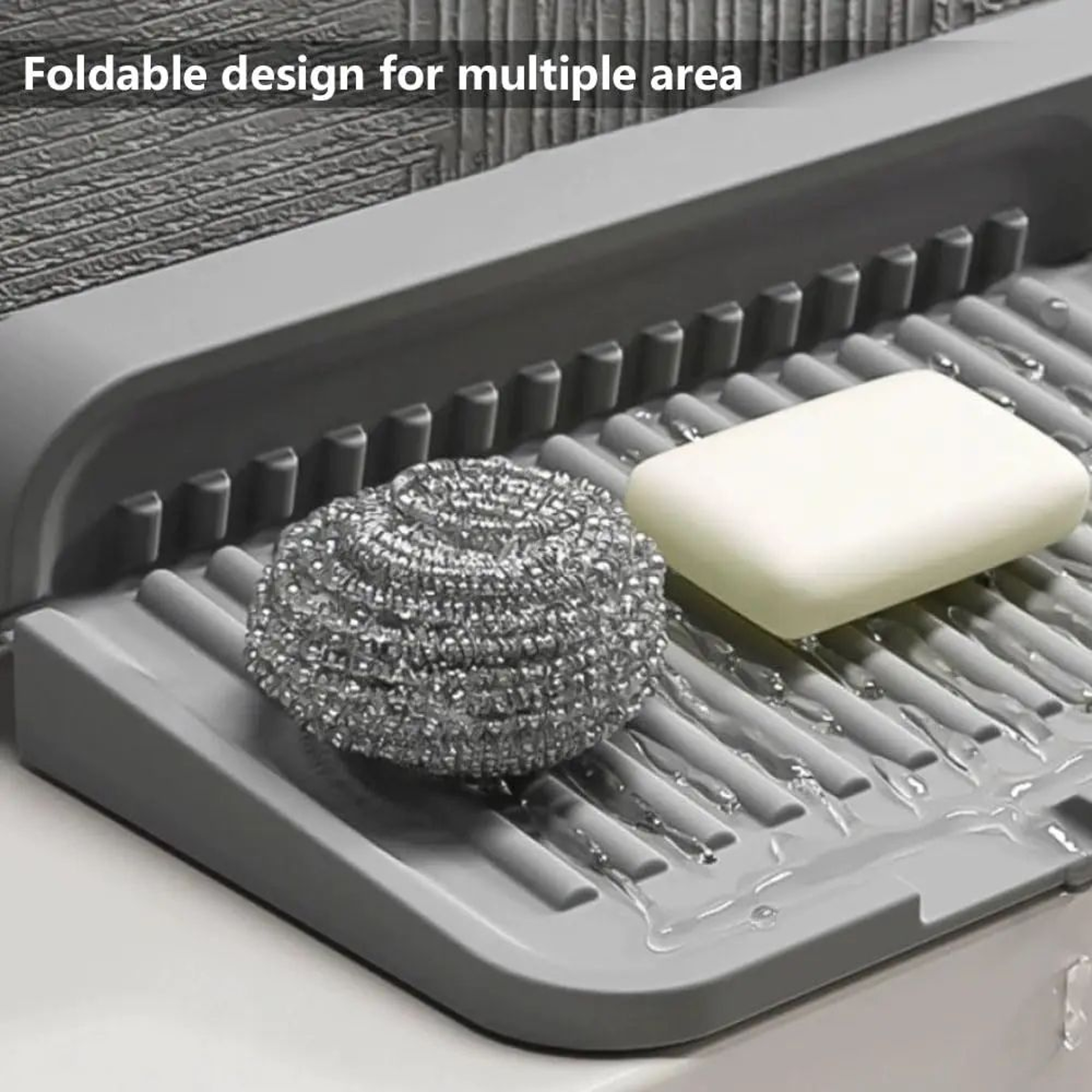 Silicone Faucet Mat Fast Drying Sink Splash Guard Tray 5
