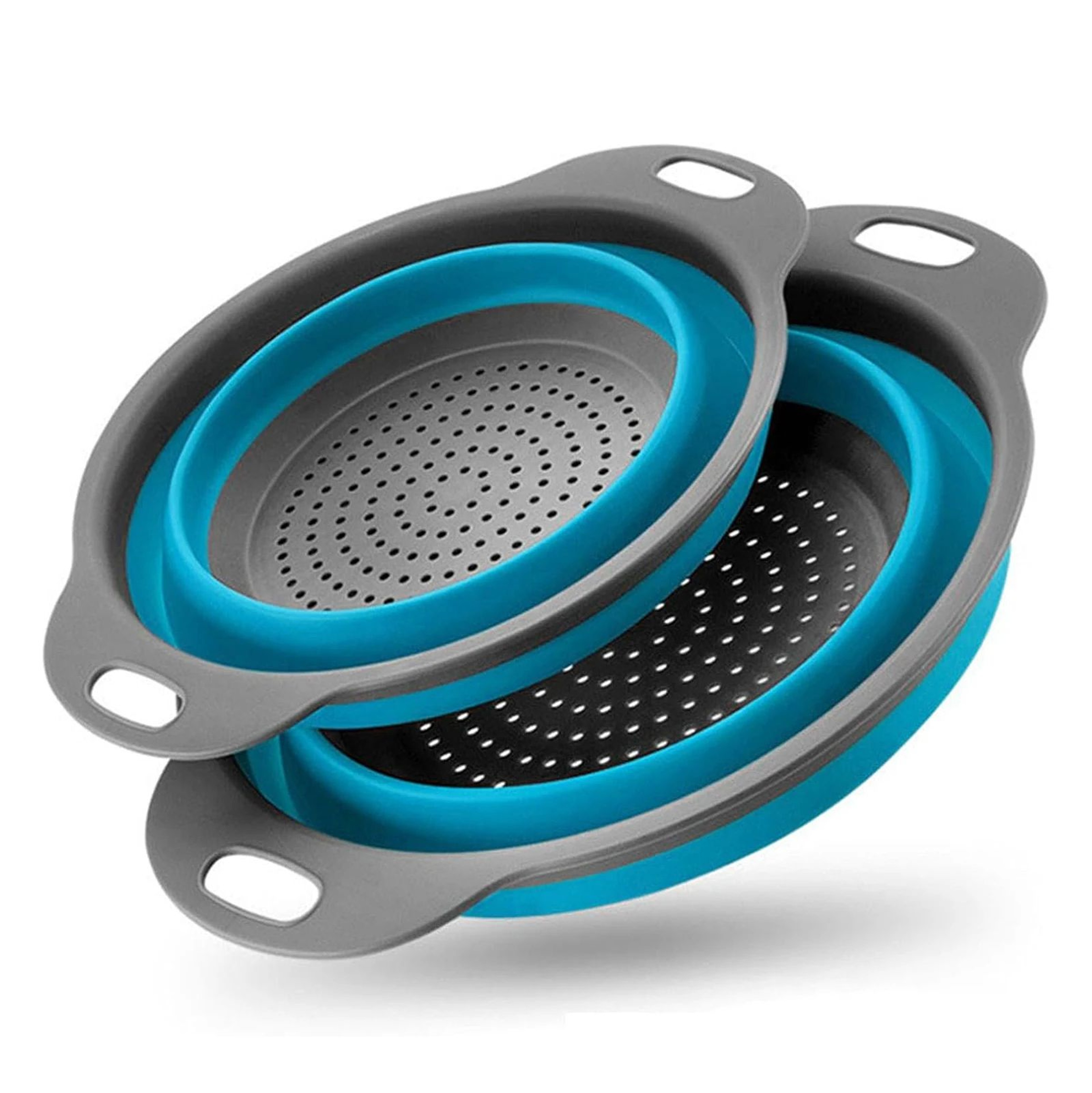 Collapsible Silicone Colander Space Saving Kitchen Strainer Basket 0