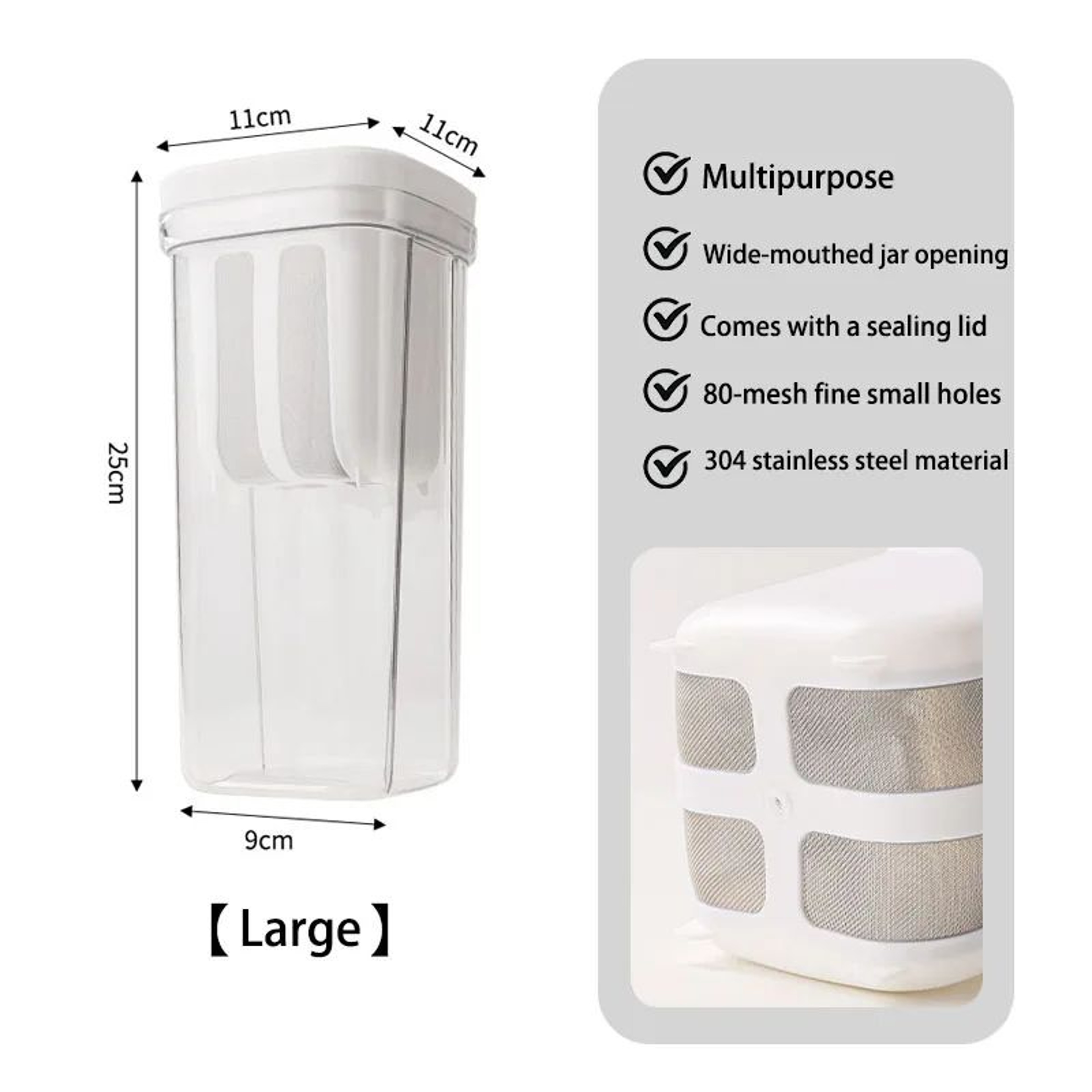 Greek Yogurt Strainer Maker With Storage Container And Whey Separator 7