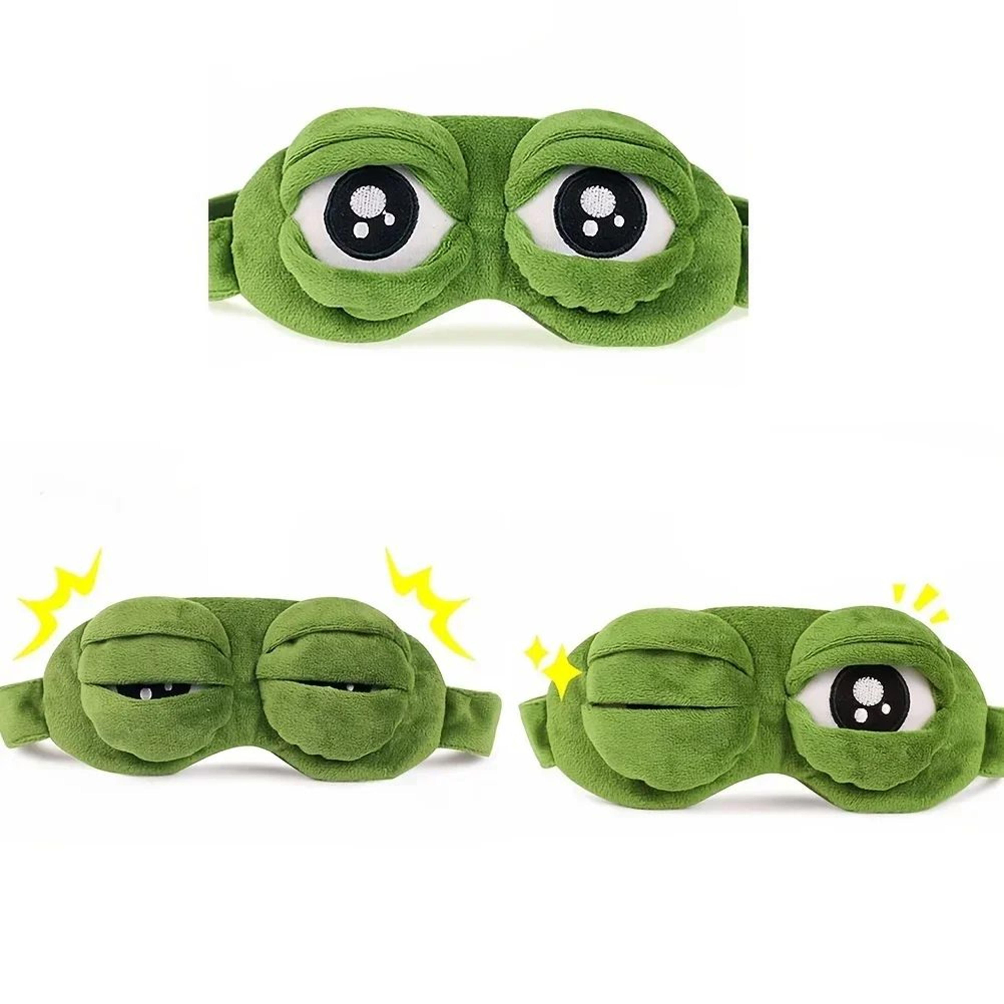 3D Frog Sleep Mask Soft Eye Mask For Travel And Deep Sleep 2