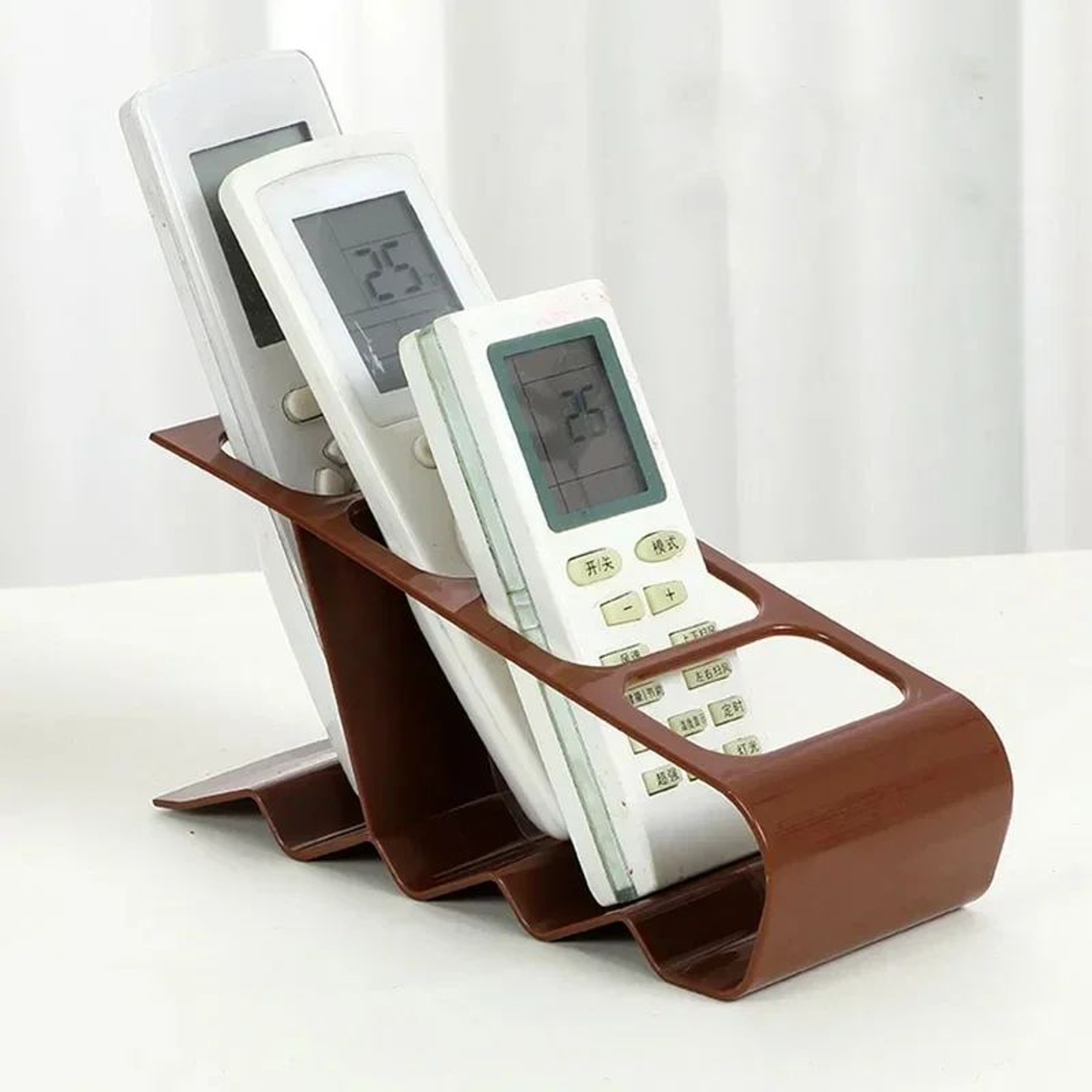 Remote Control Organizer Holder With 4 Slot Desk Storage Rack 1