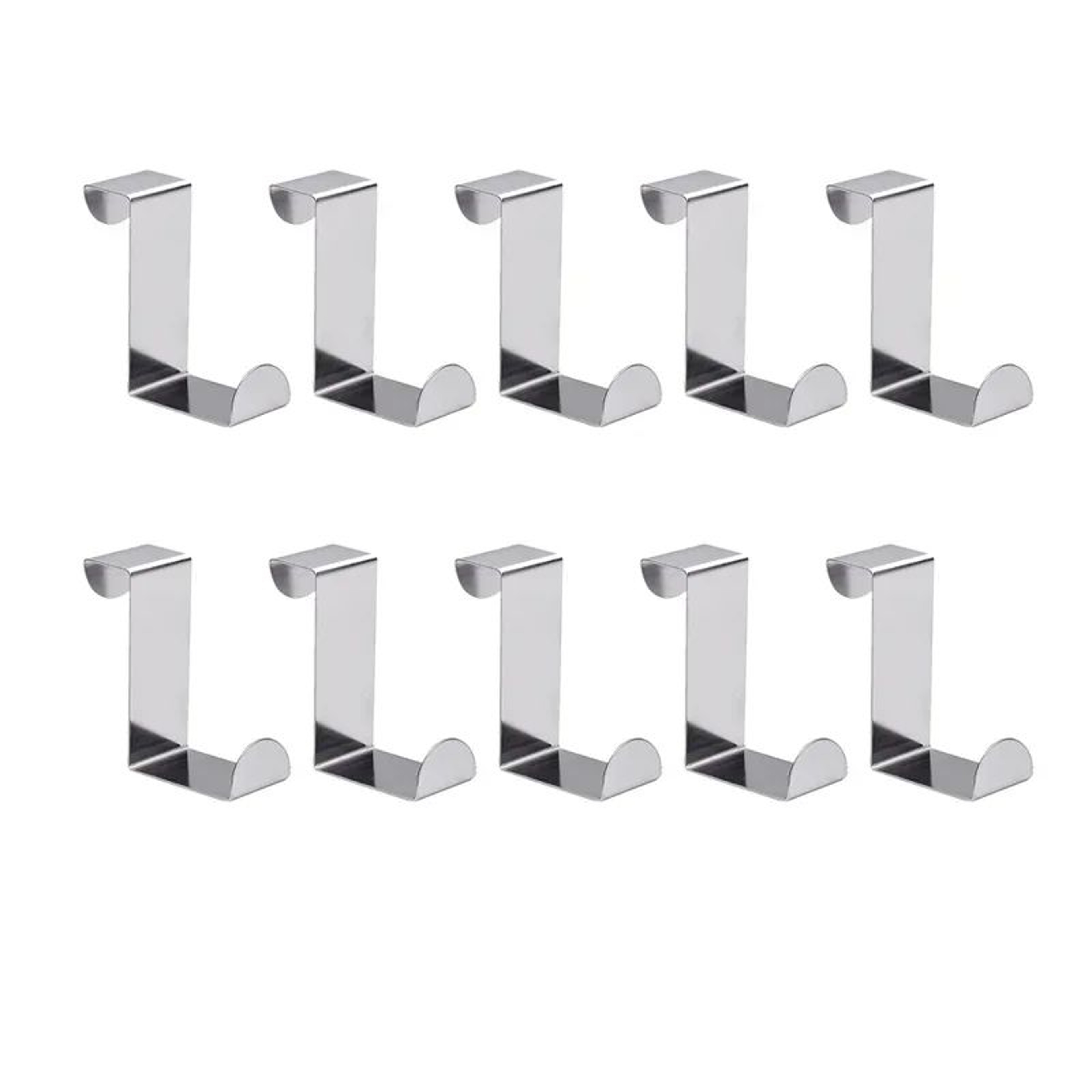 Z Shaped Over Door Hook Stainless Steel Organizer For Home Storage 8