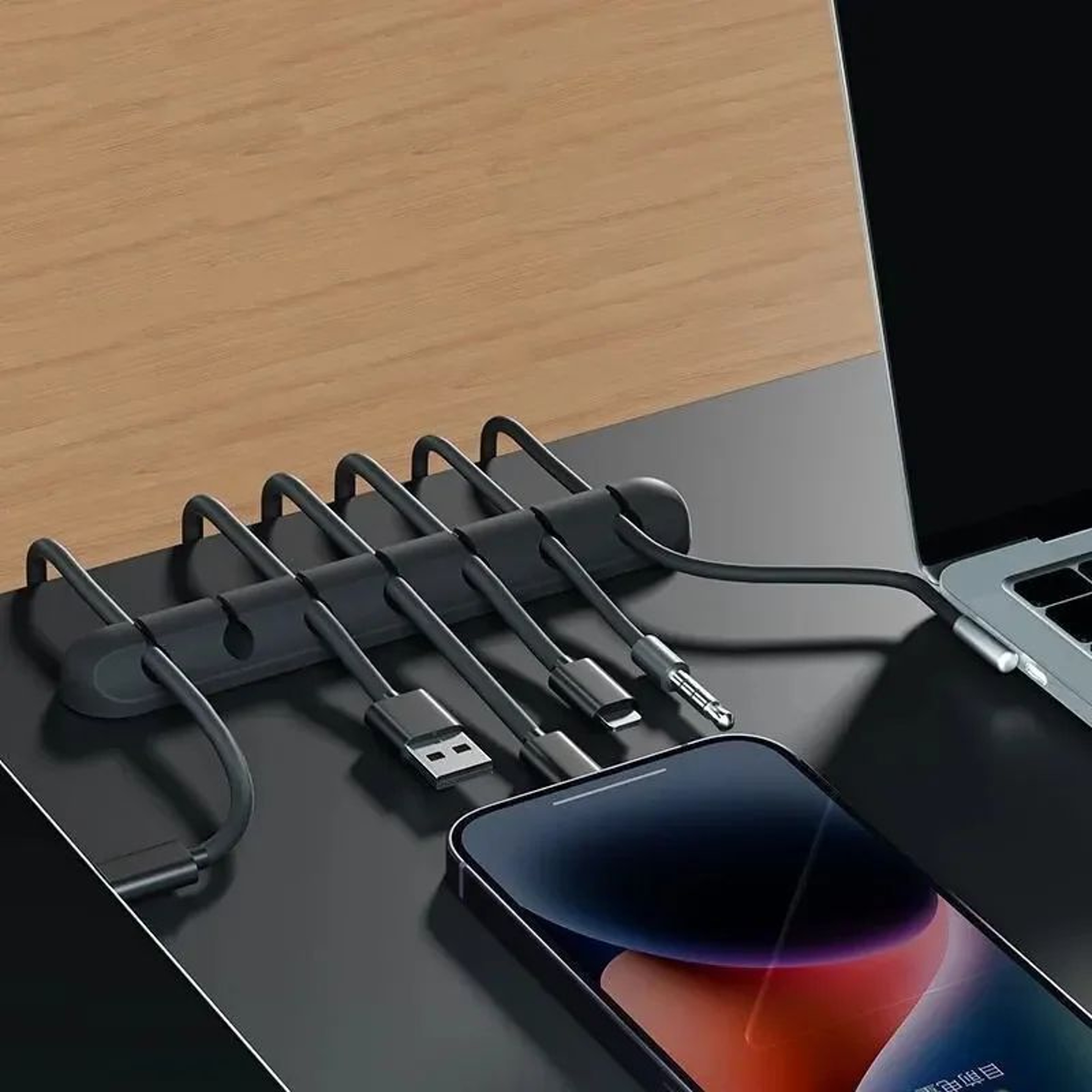 Cable Organizer Clips Self Adhesive Cord Holder Desk Wire Management 0