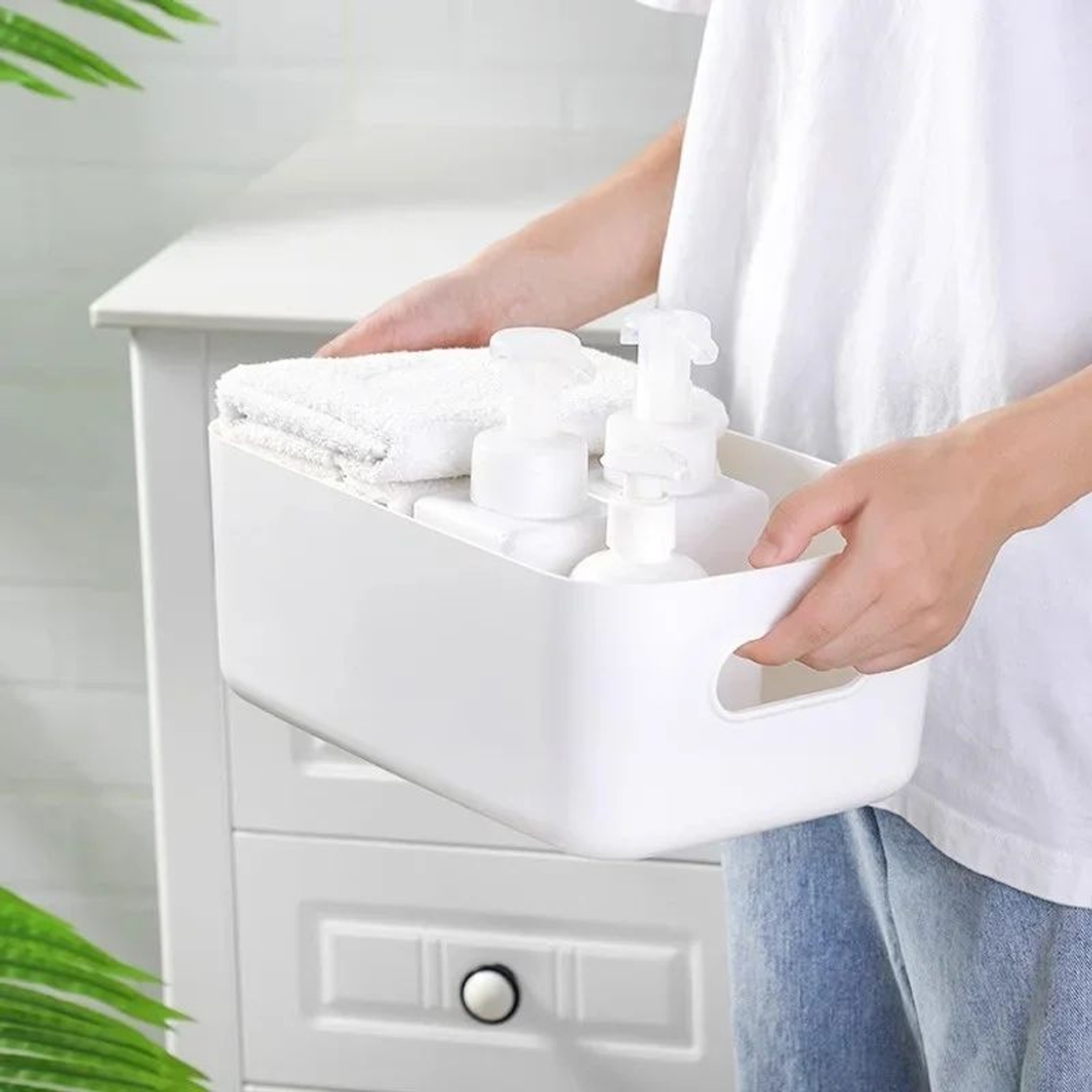 Desktop Storage Organizer Box Multi Purpose Cosmetic Kitchen Bathroom Organizer 2