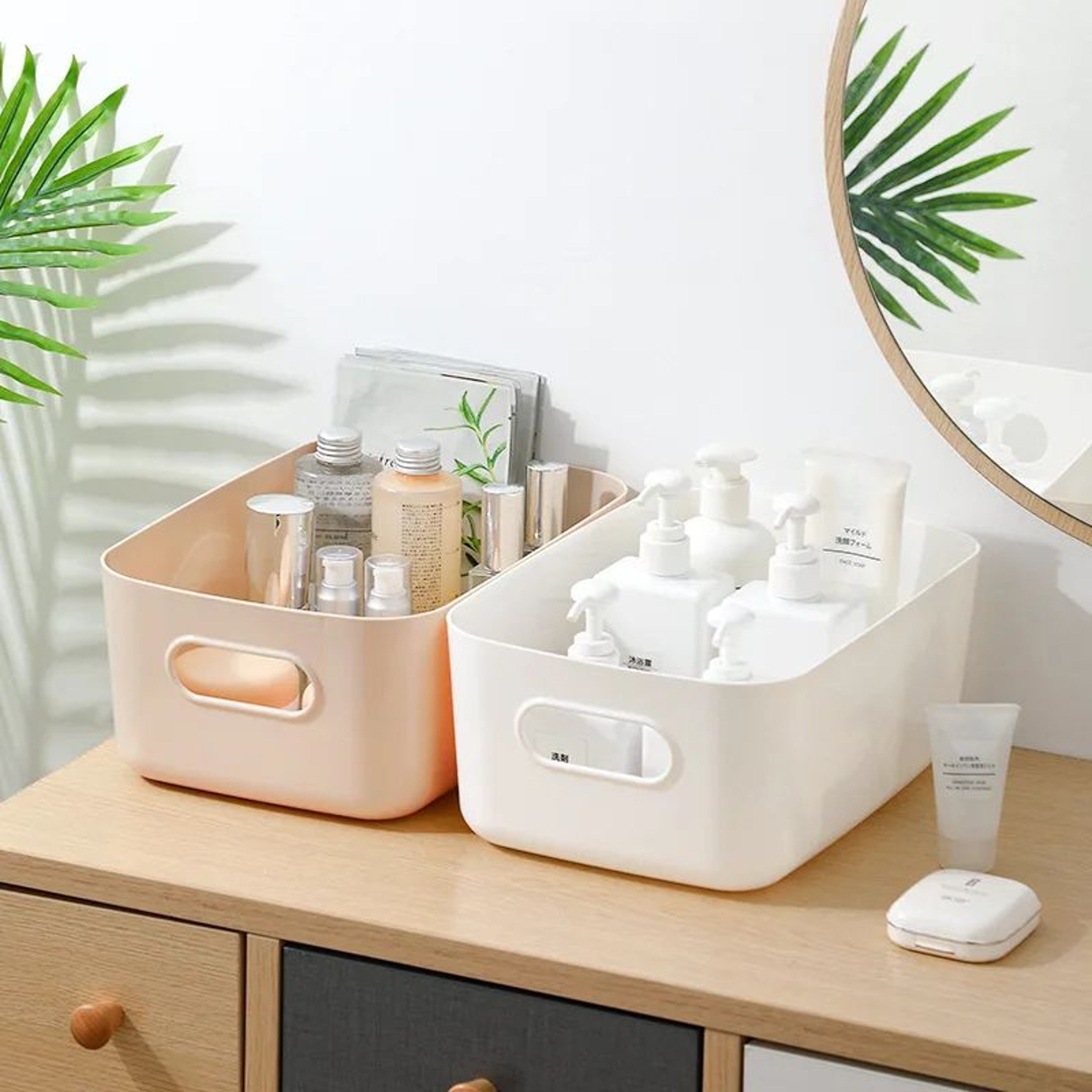 Desktop Storage Organizer Box Multi Purpose Cosmetic Kitchen Bathroom Organizer 4