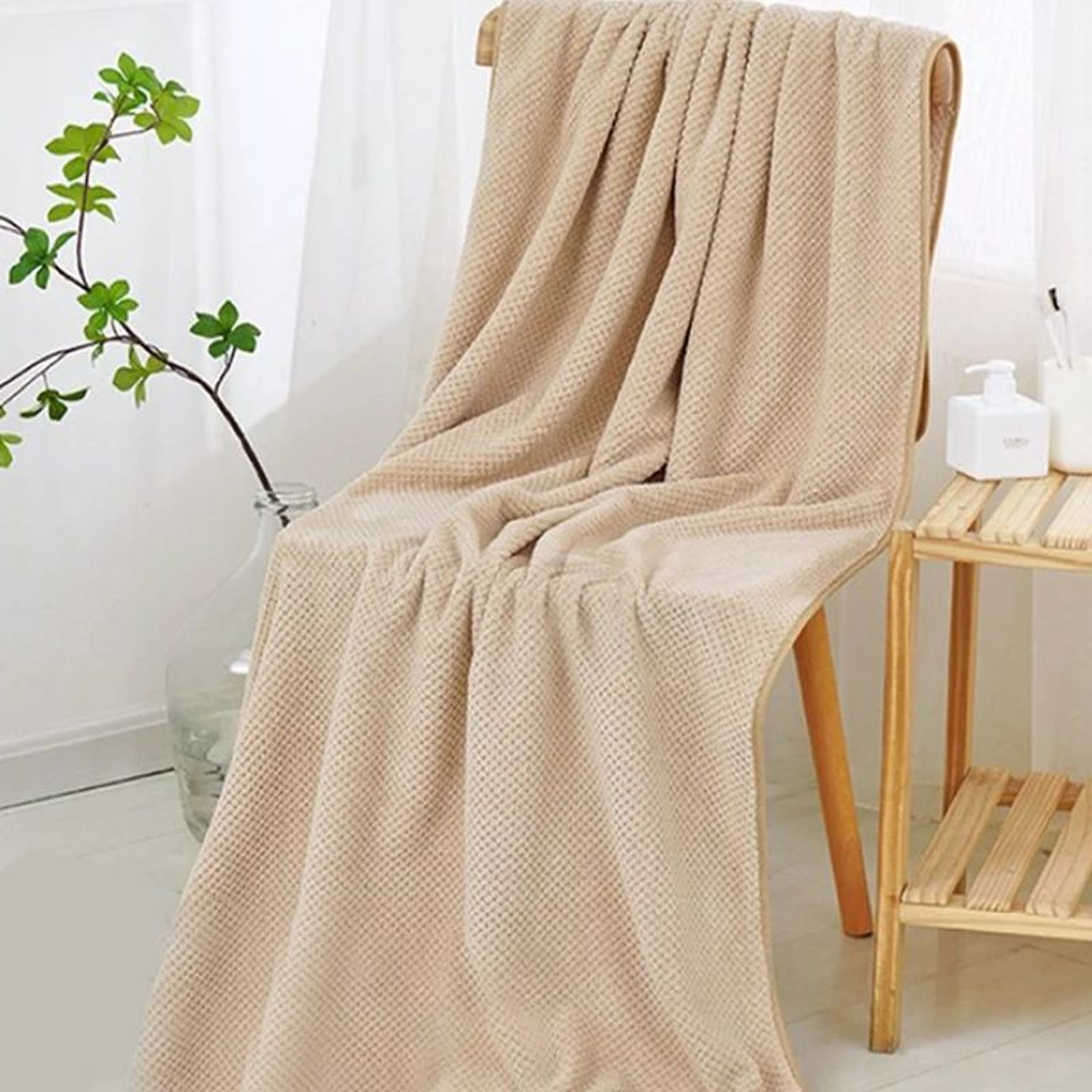 Premium Microfiber Quick Dry Towel Soft Absorbent Pineapple Grid Hand Towel 8