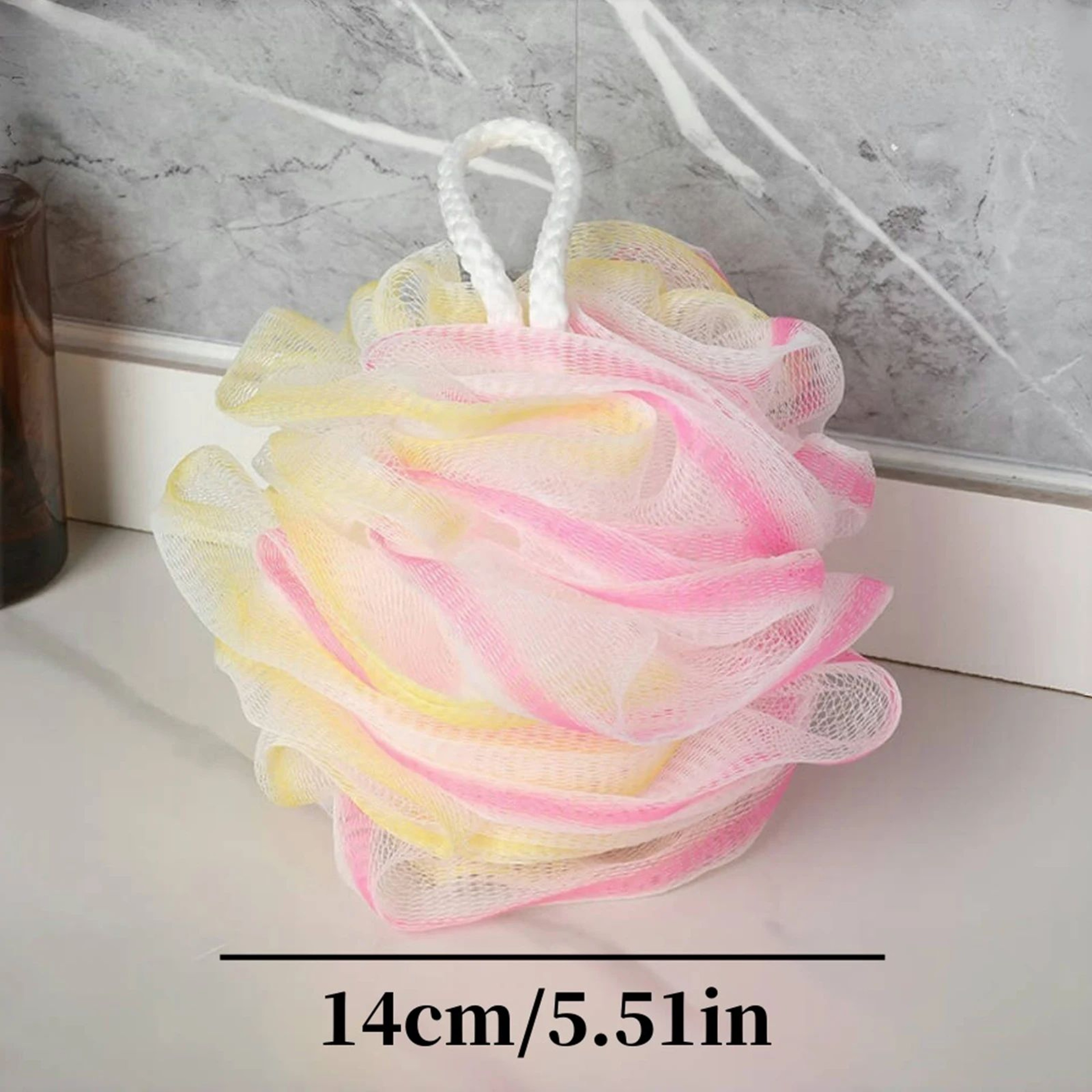 Exfoliating Bath Loofah Sponge Set Soft Mesh Shower Scrubber 2 Pack 5