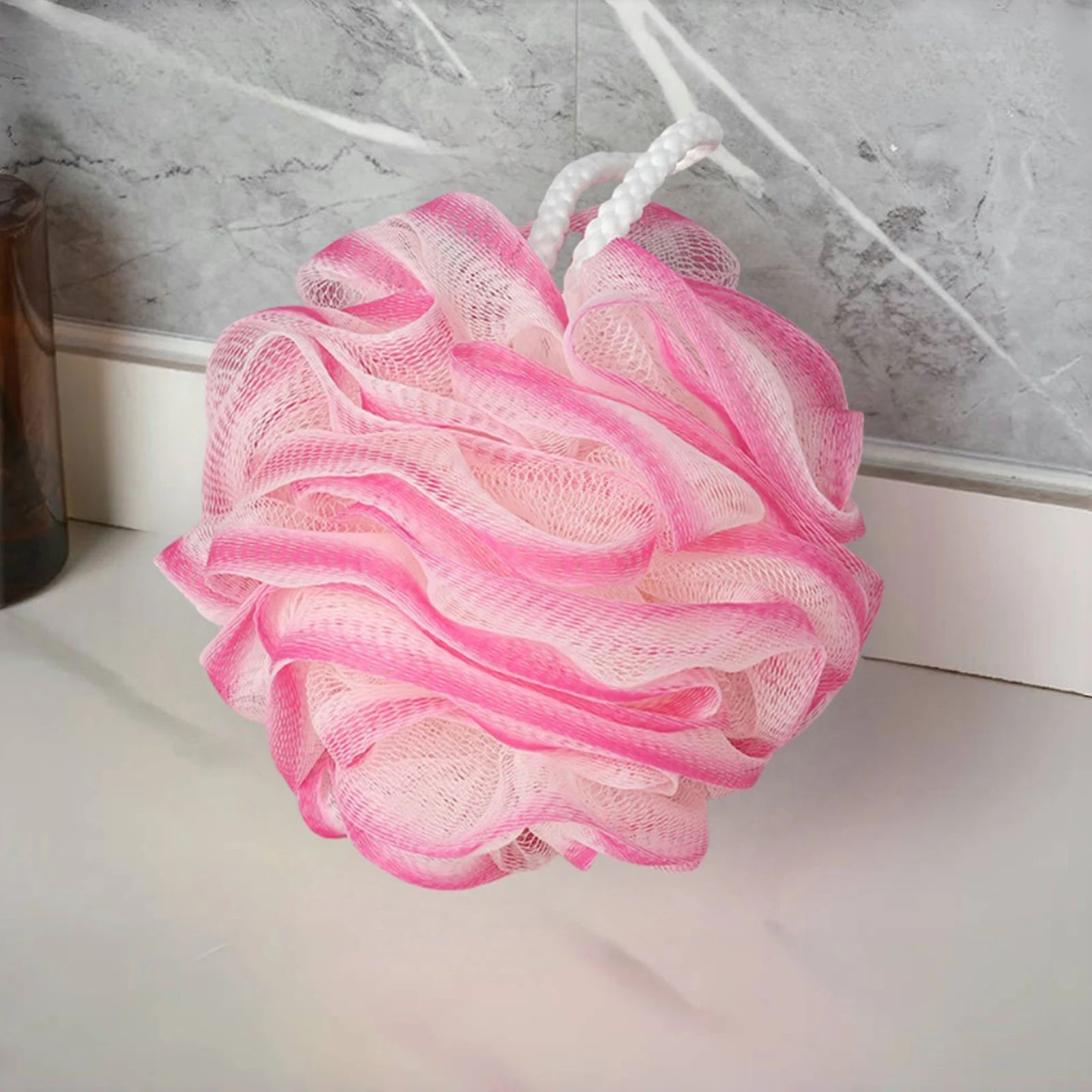 Exfoliating Bath Loofah Sponge Set Soft Mesh Shower Scrubber 2 Pack 6