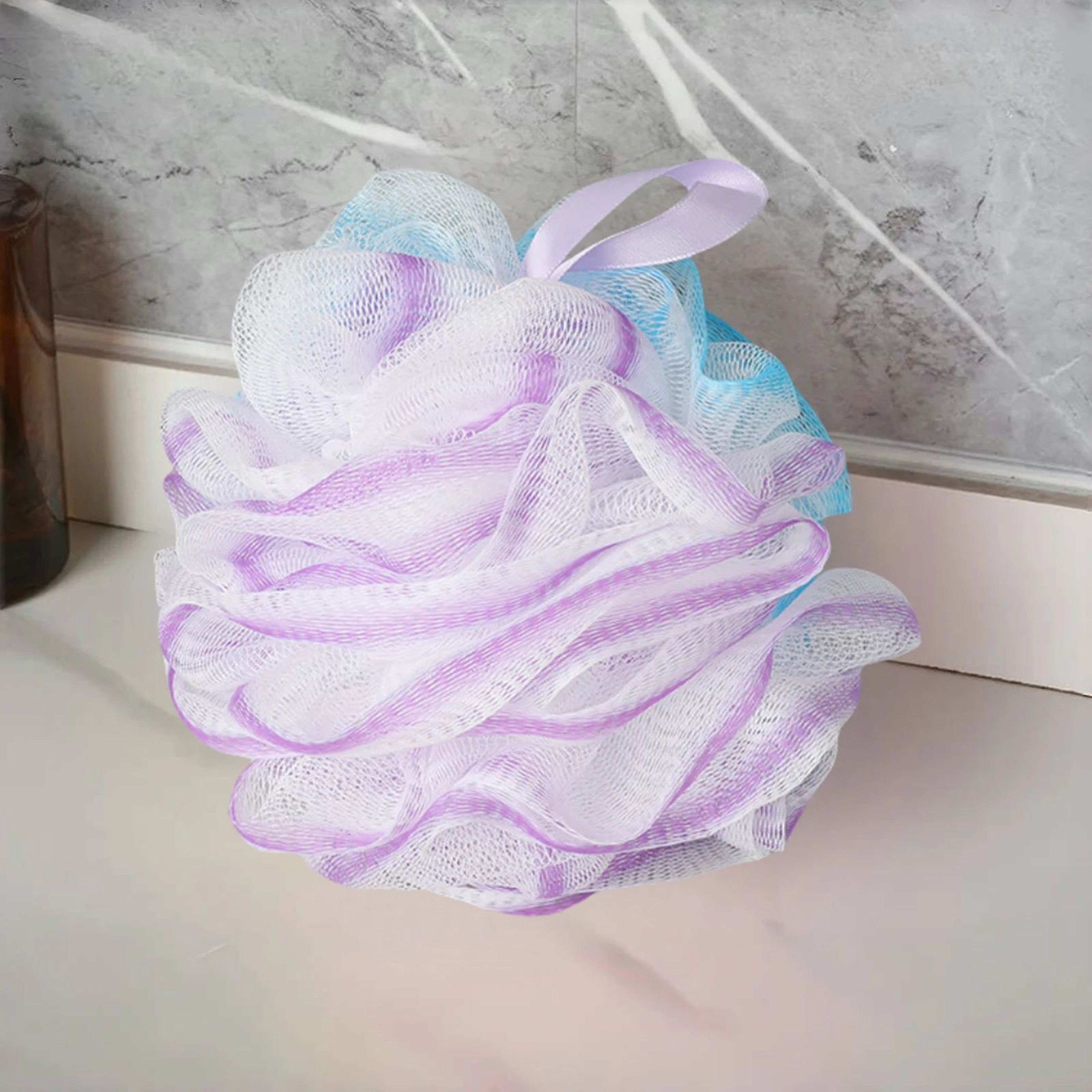Exfoliating Bath Loofah Sponge Set Soft Mesh Shower Scrubber 2 Pack 8