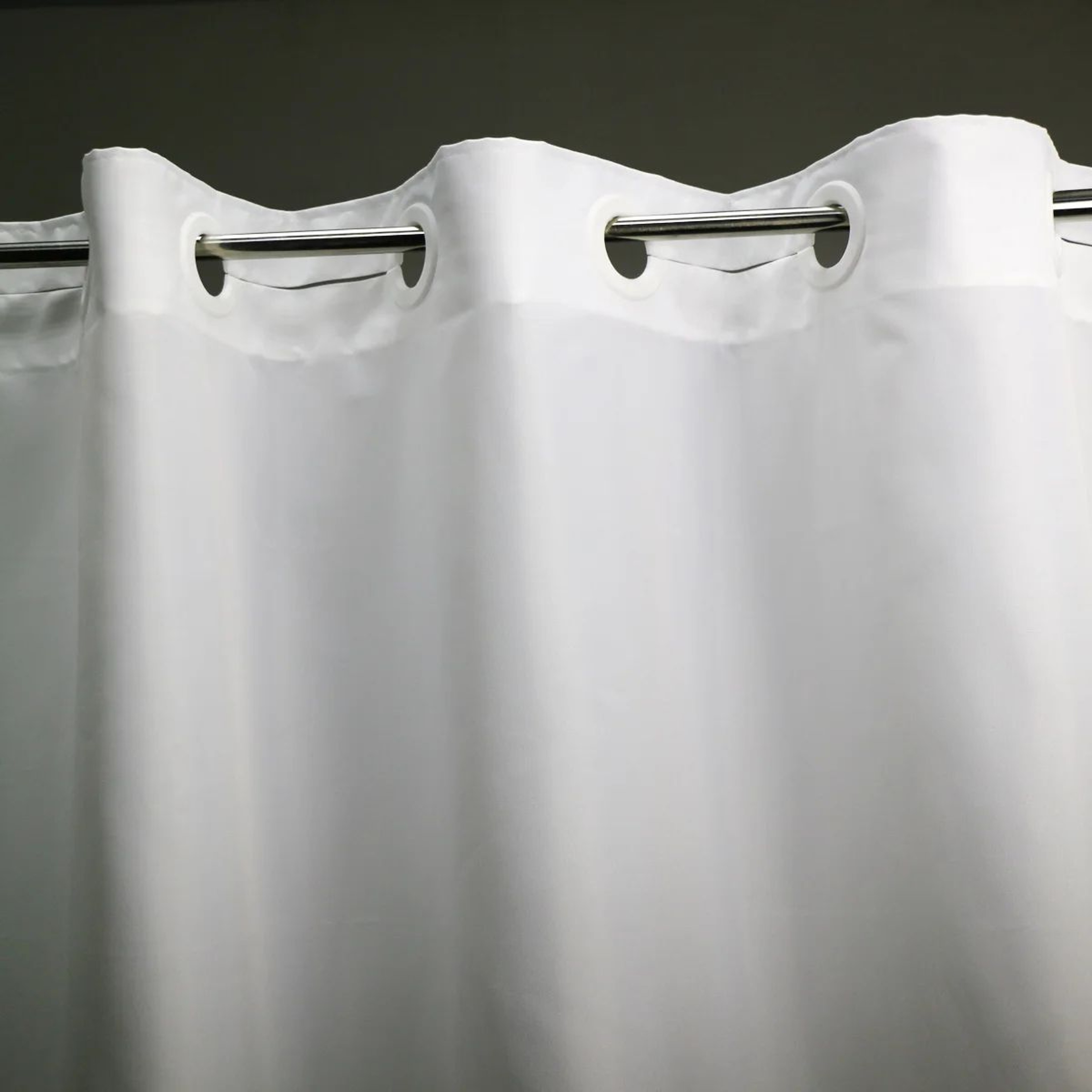 No Hook Shower Curtain Hotel Quality Fabric Waterproof Bathroom Curtain 4