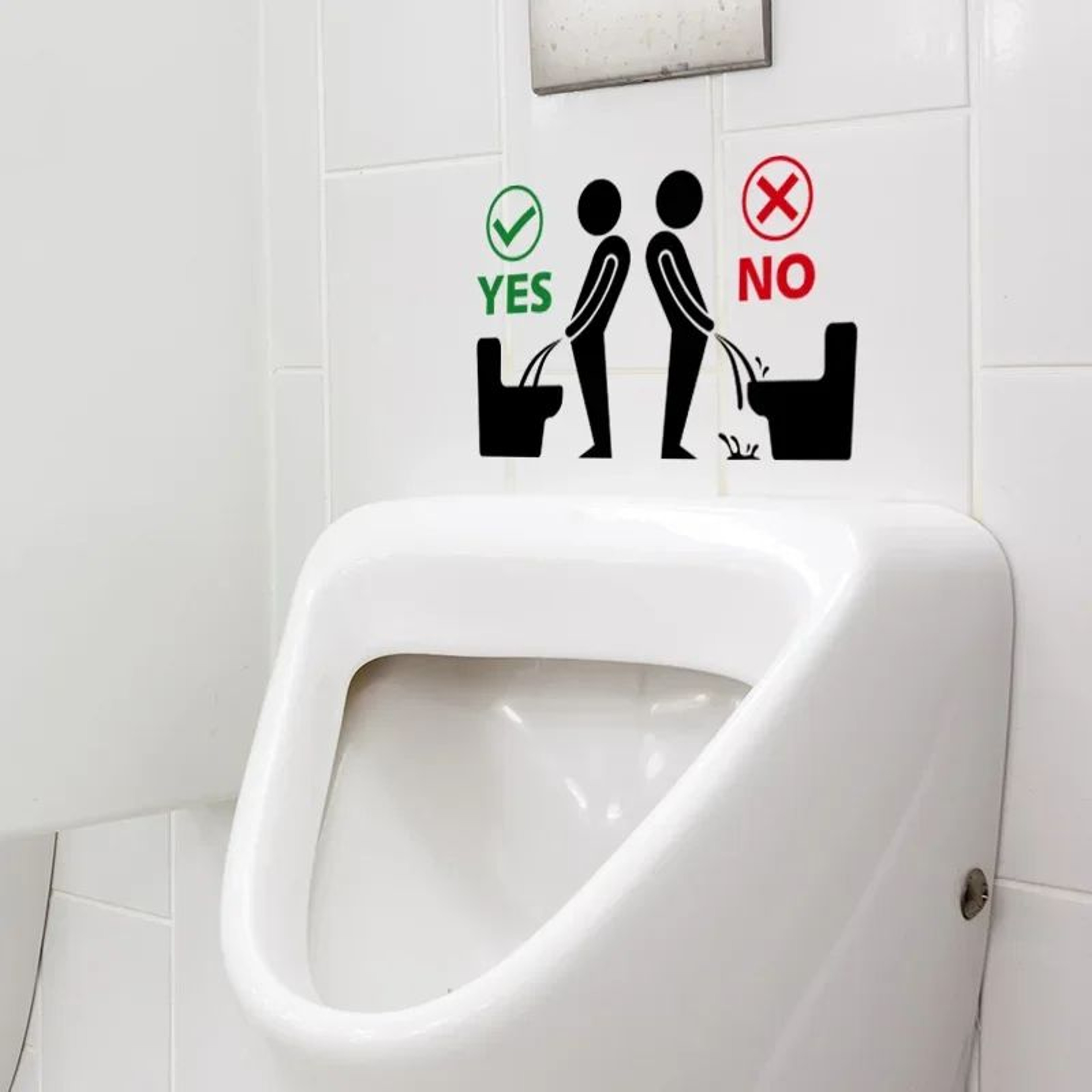 Funny Toilet Sticker Bathroom Wall Decal Removable WC Sticker Decor 0